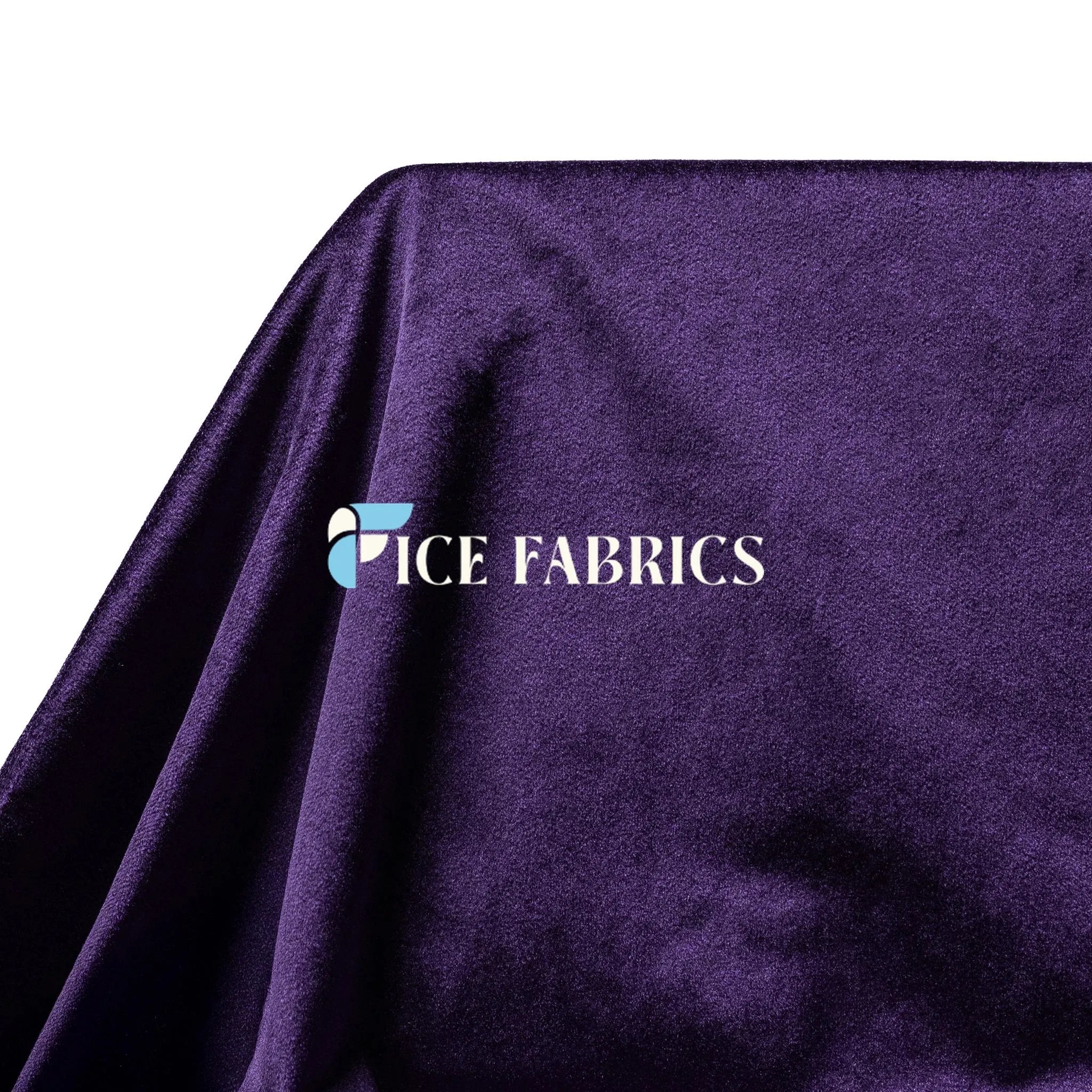 Purple Royal Soft Velvet Upholstery Fabric