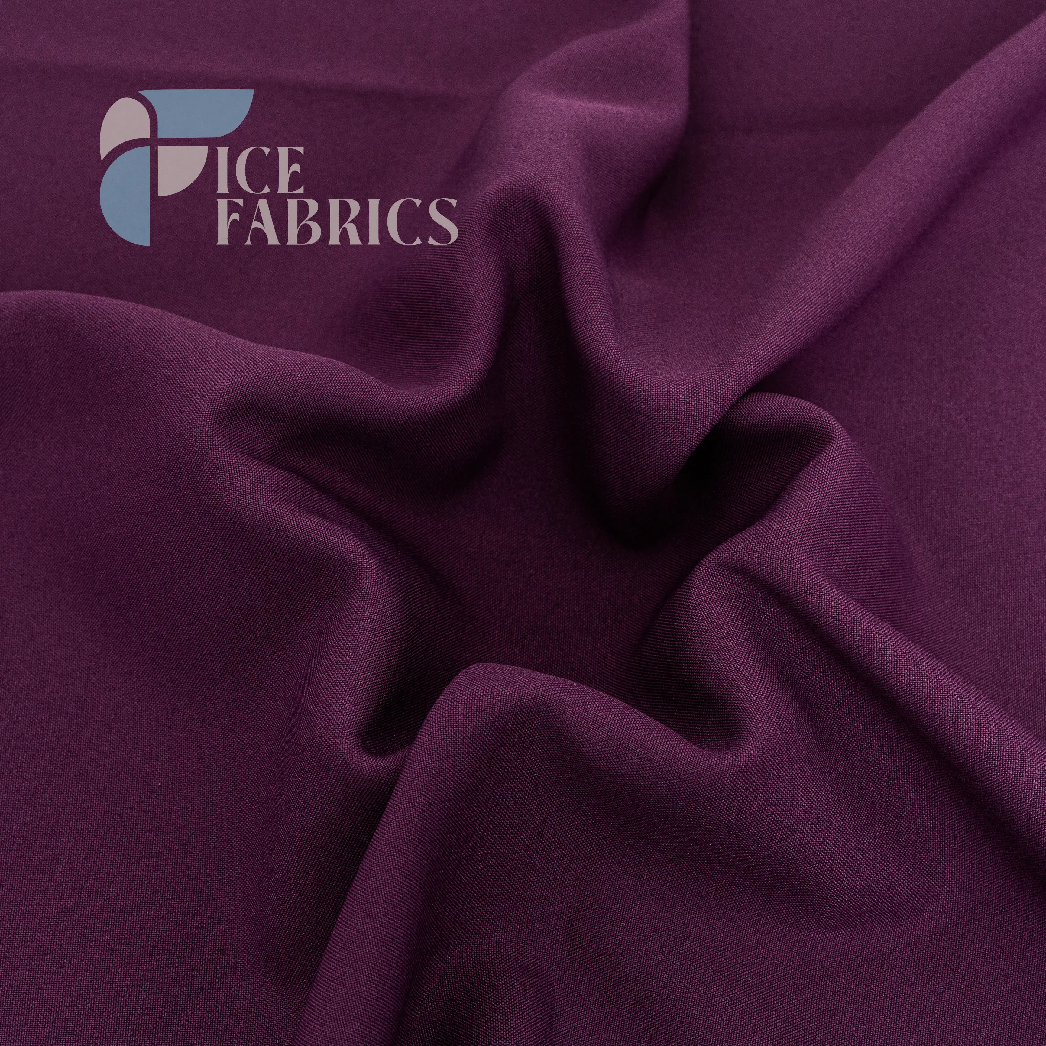 Raisin Solid Poly Poplin Fabric By The Yard