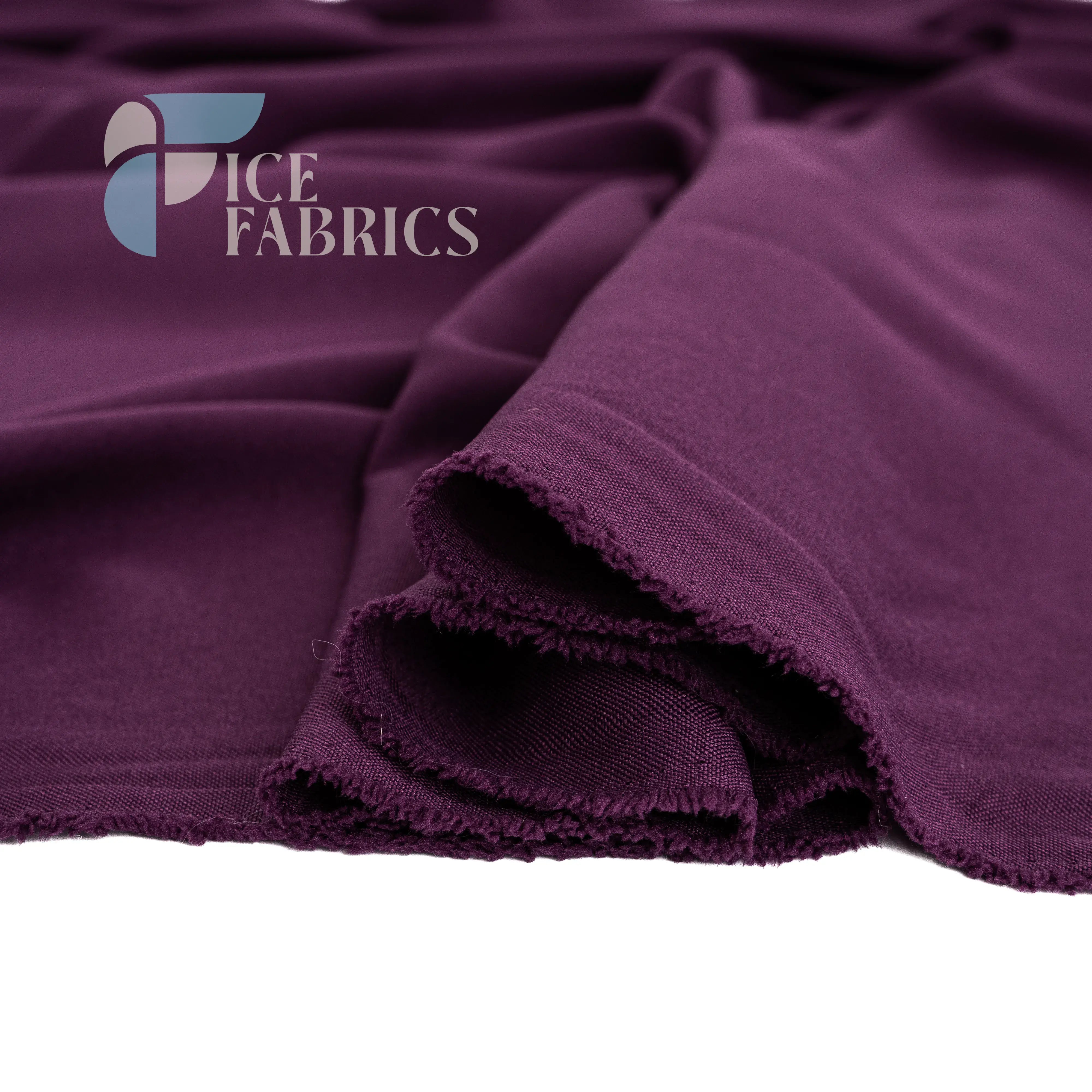 Raisin Solid Poly Poplin Fabric By The Yard