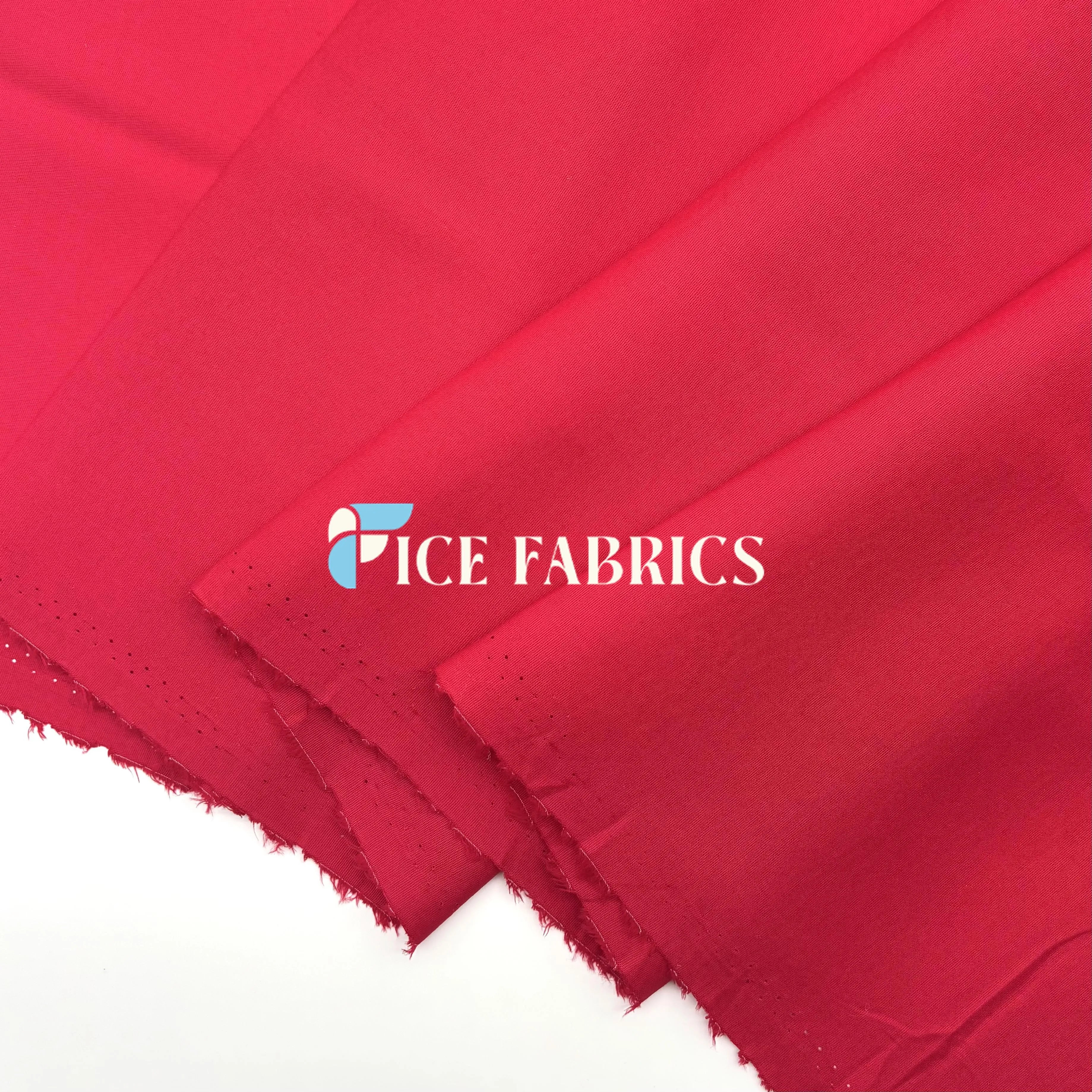 Red 100% Cotton Broadcloth Fabric By The Yard