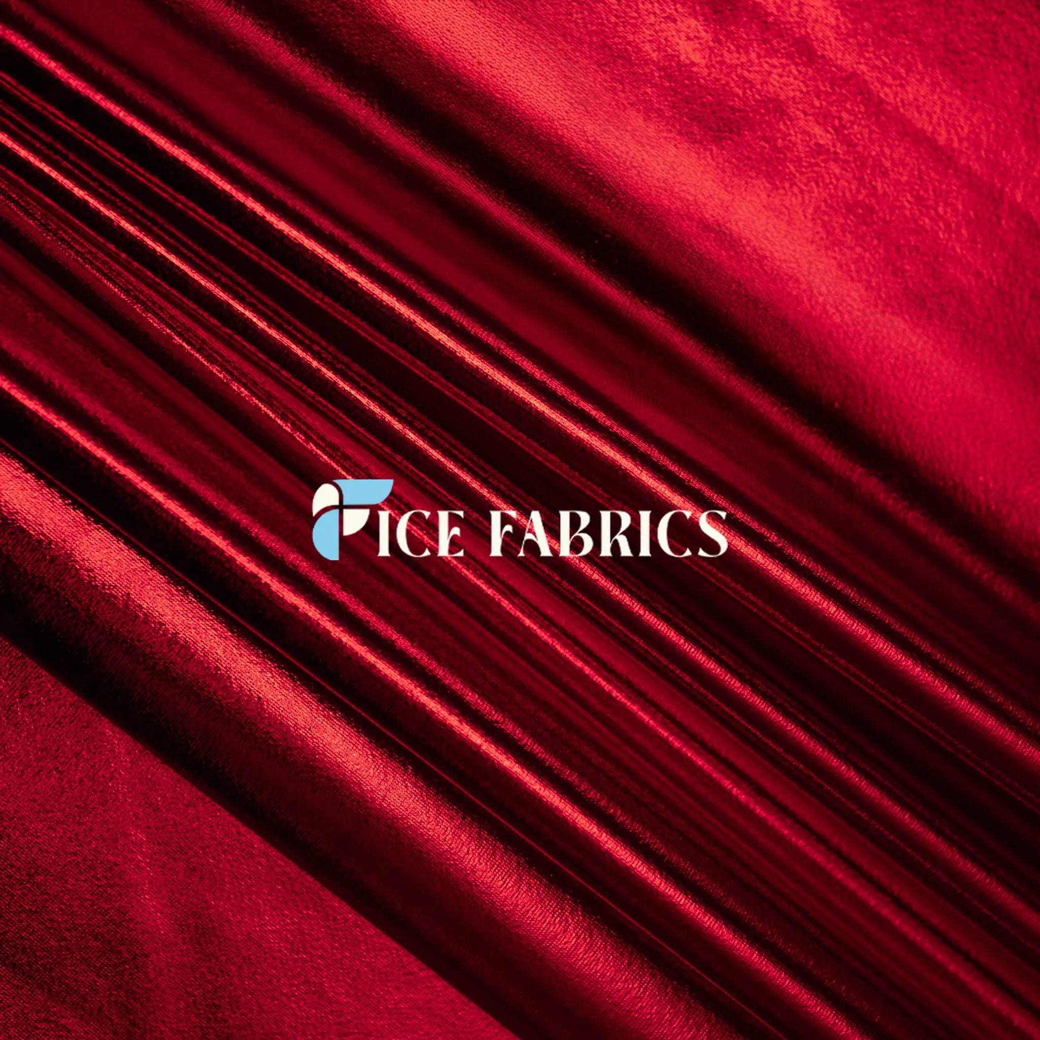 Red 4 Way Stretch Shiny Spandex Fabric By The Yard