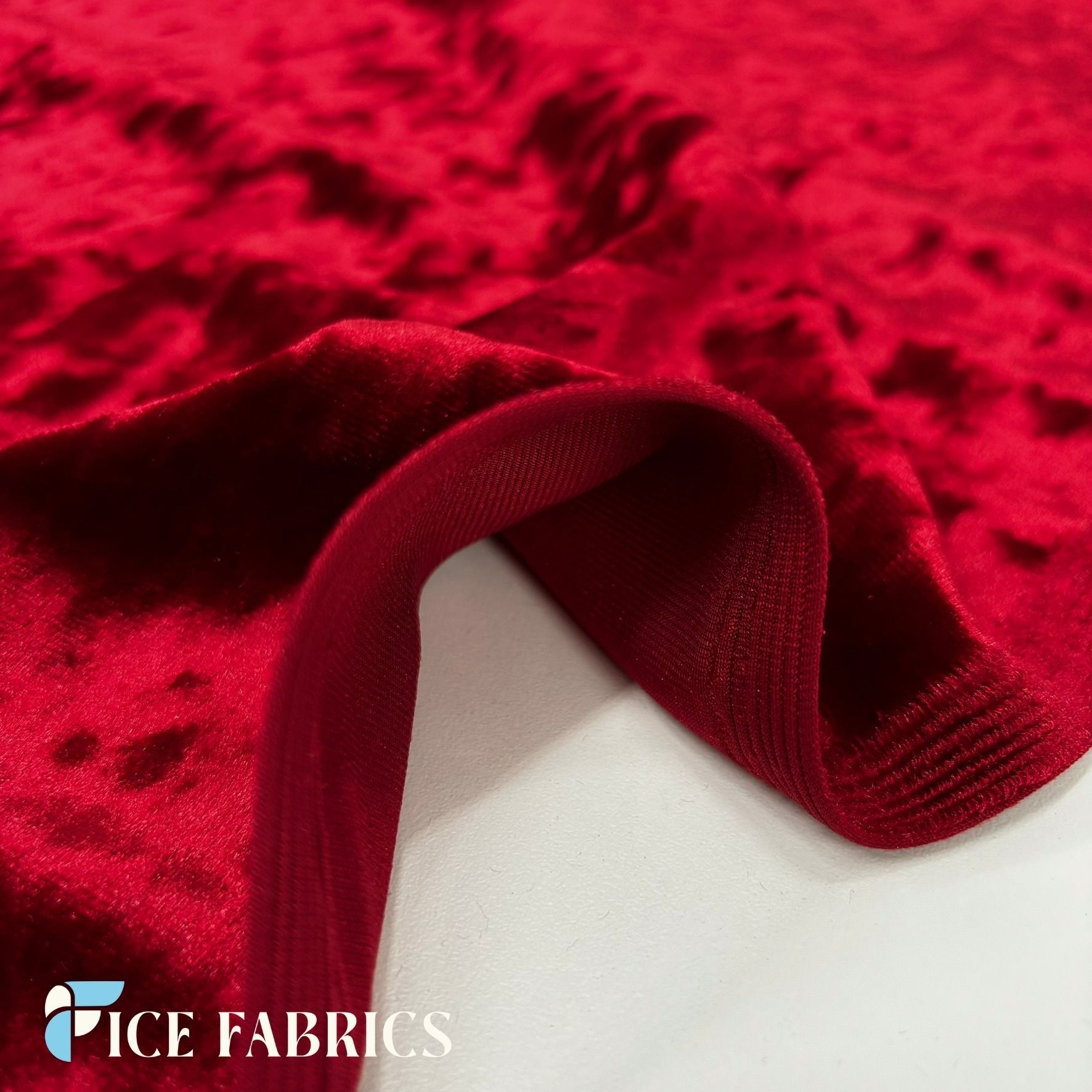 Stretch Crushed Velvet Fabric