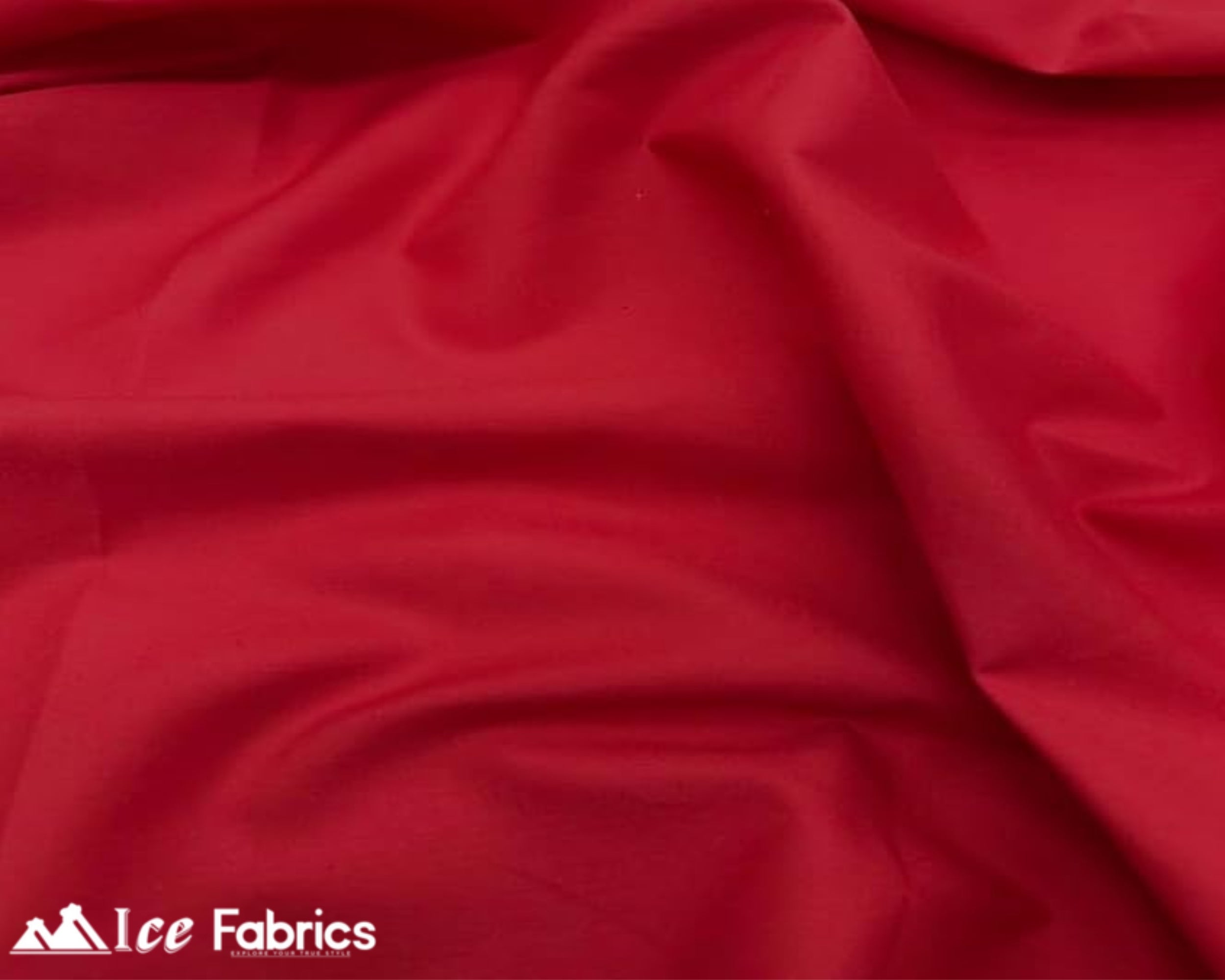 Red Broadcloth Polyester Cotton Fabric | Poly Cotton Fabric