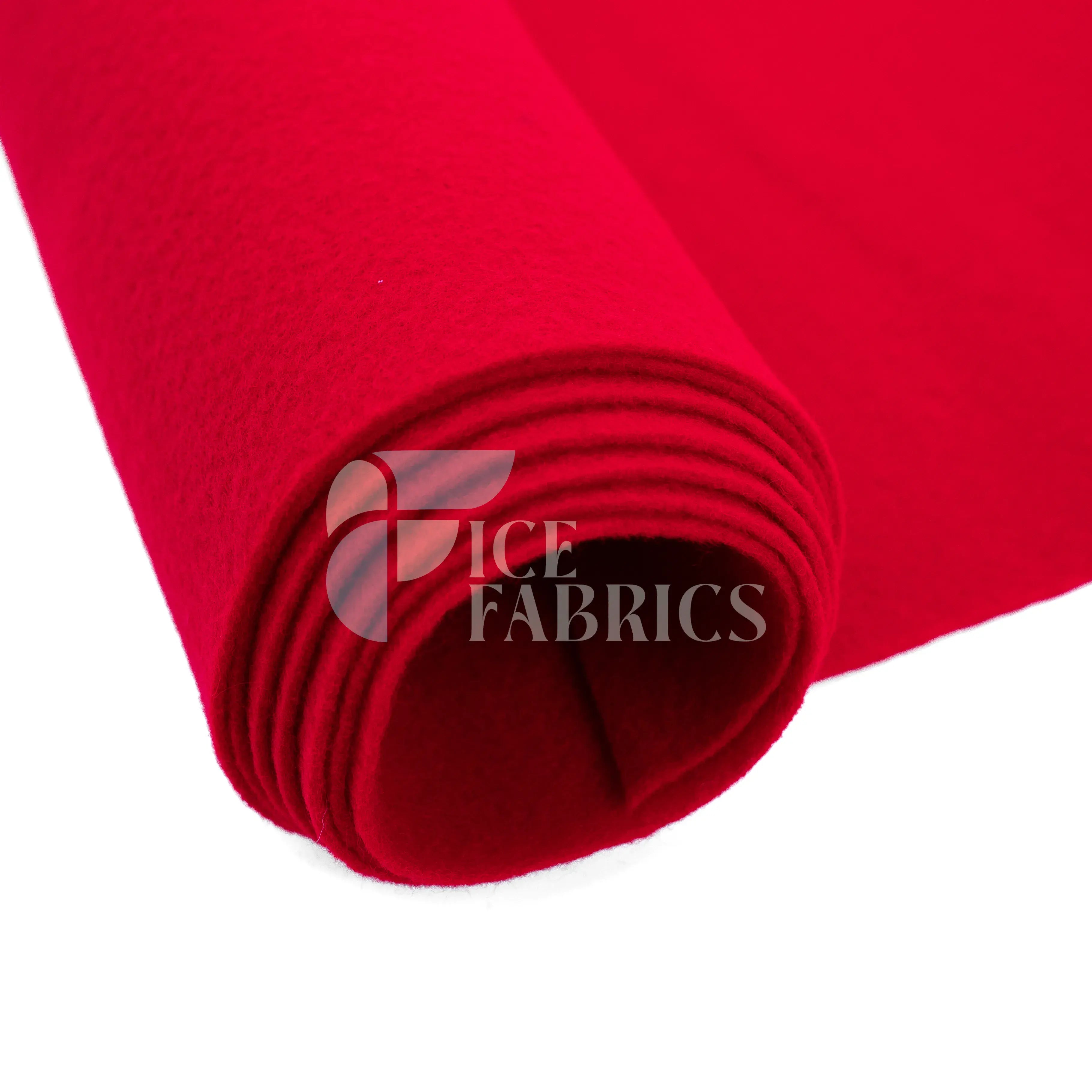 Red Acrylic Felt Fabric / 1.6mm Thick _ 72” Wide ICE FABRICS By The Yard