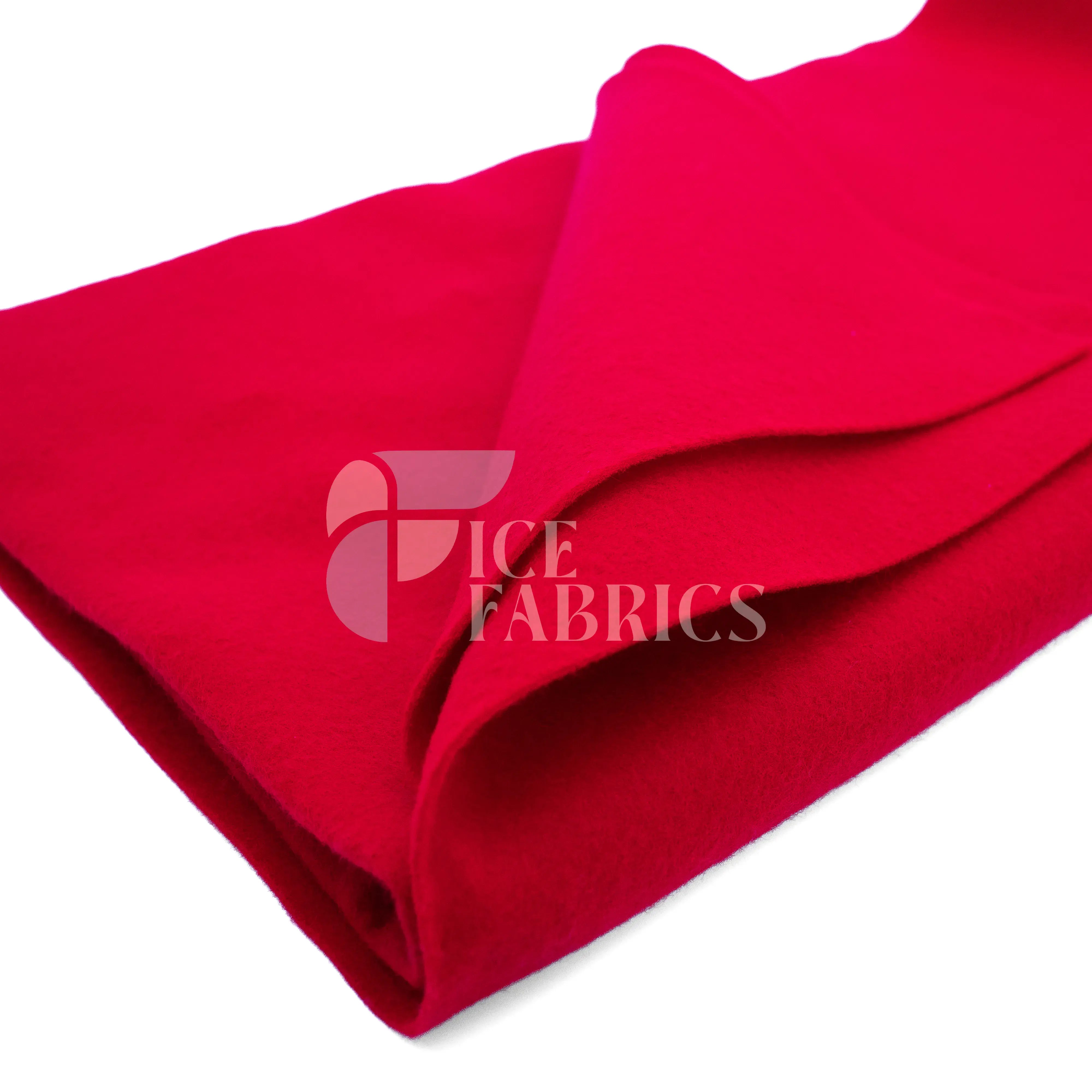 Red Acrylic Felt Fabric / 1.6mm Thick _ 72” Wide ICE FABRICS By The Yard