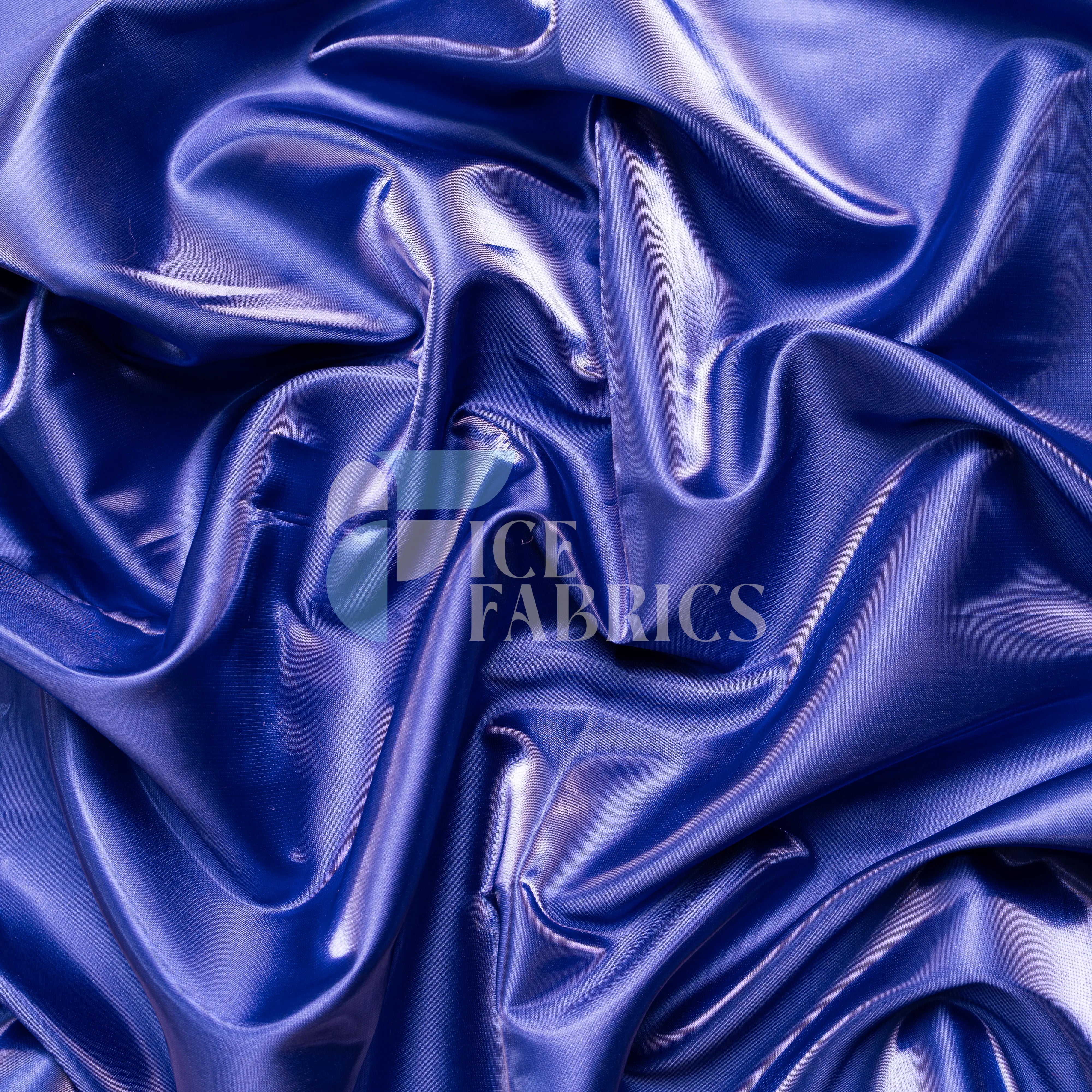 Royal Blue Liquid Crystal Silky Satin Fabric