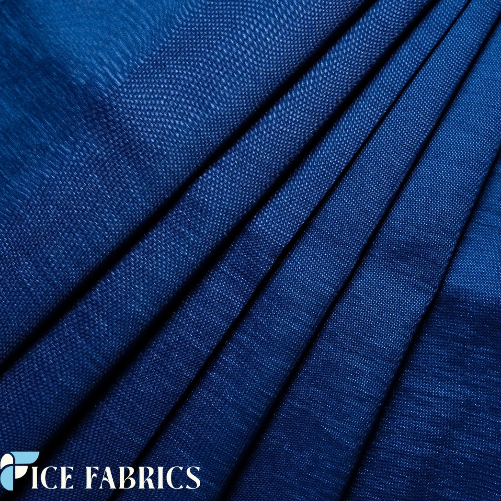 Royal Blue Stretch Nylon Spandex Taffeta Fabric by the Yard