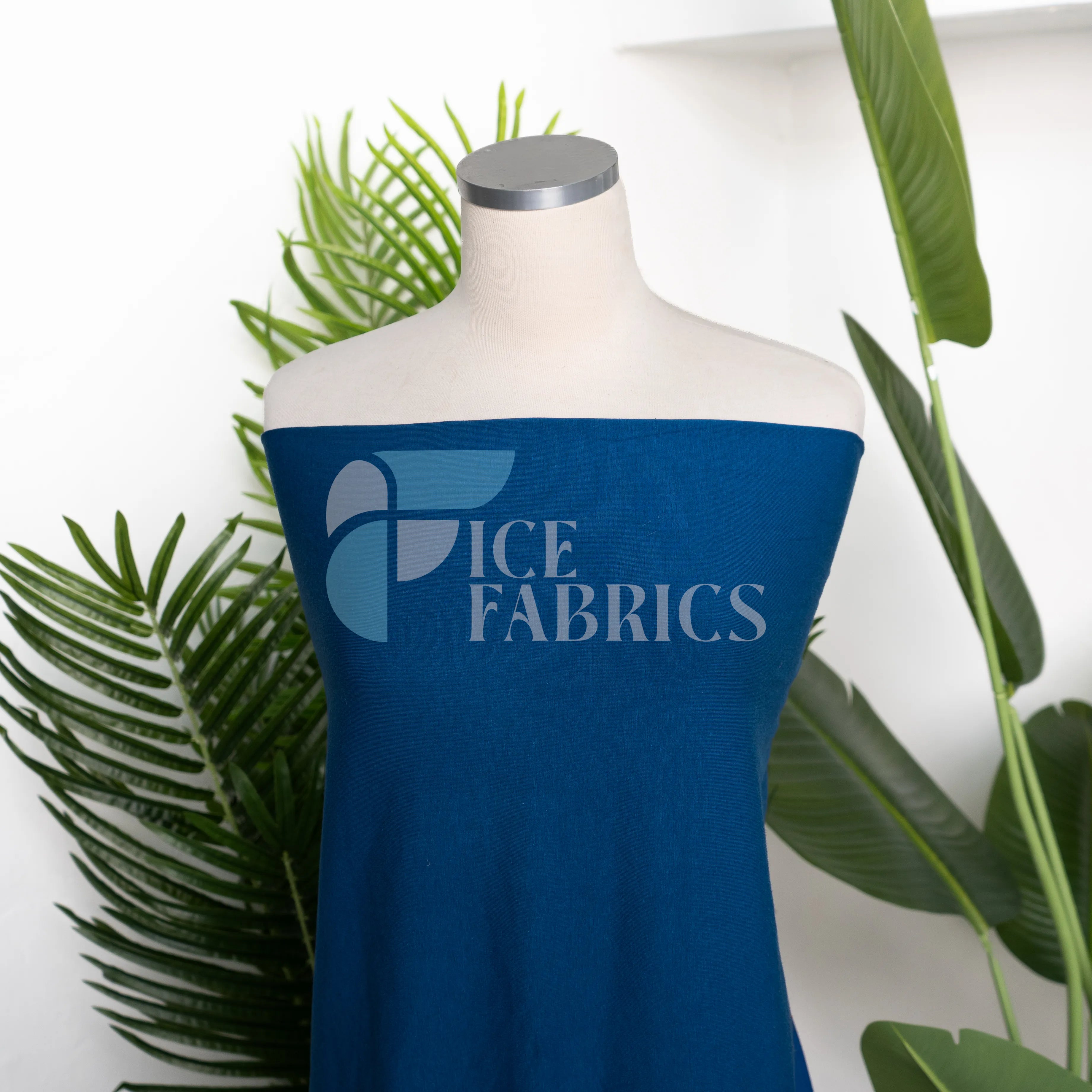 Royal Blue Cotton Spandex Jersey Fabric | FlexCot