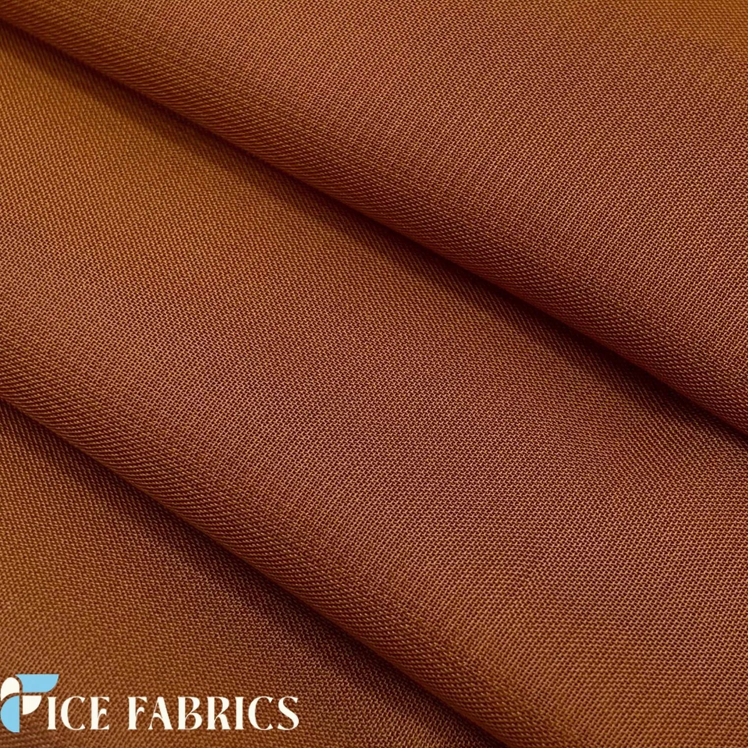 Rust Mia Chiffon Fabric / 60’’ Wide Soft chiffon Sheer Fabric
