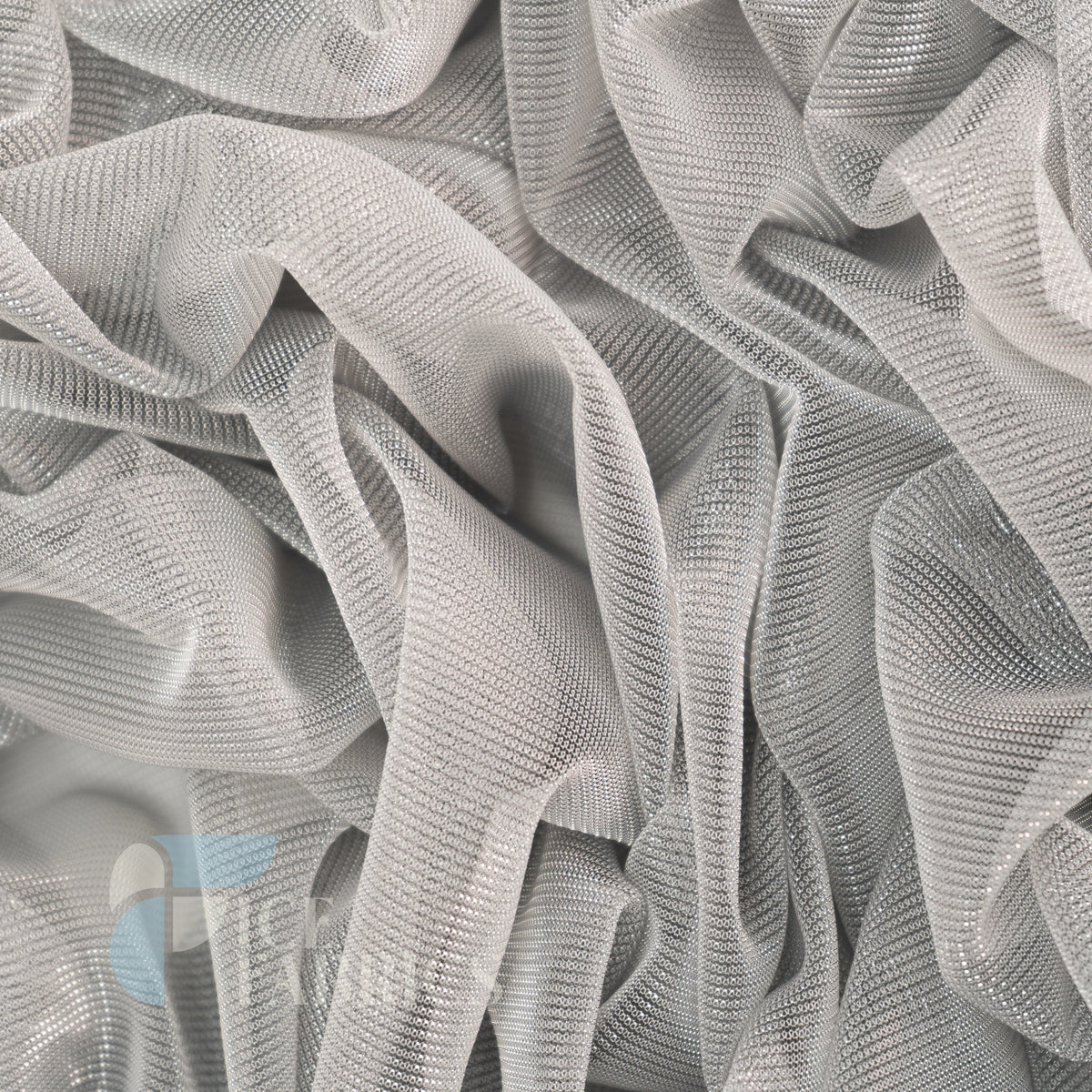 Shimmery Reflective Metallic Mesh Fabric