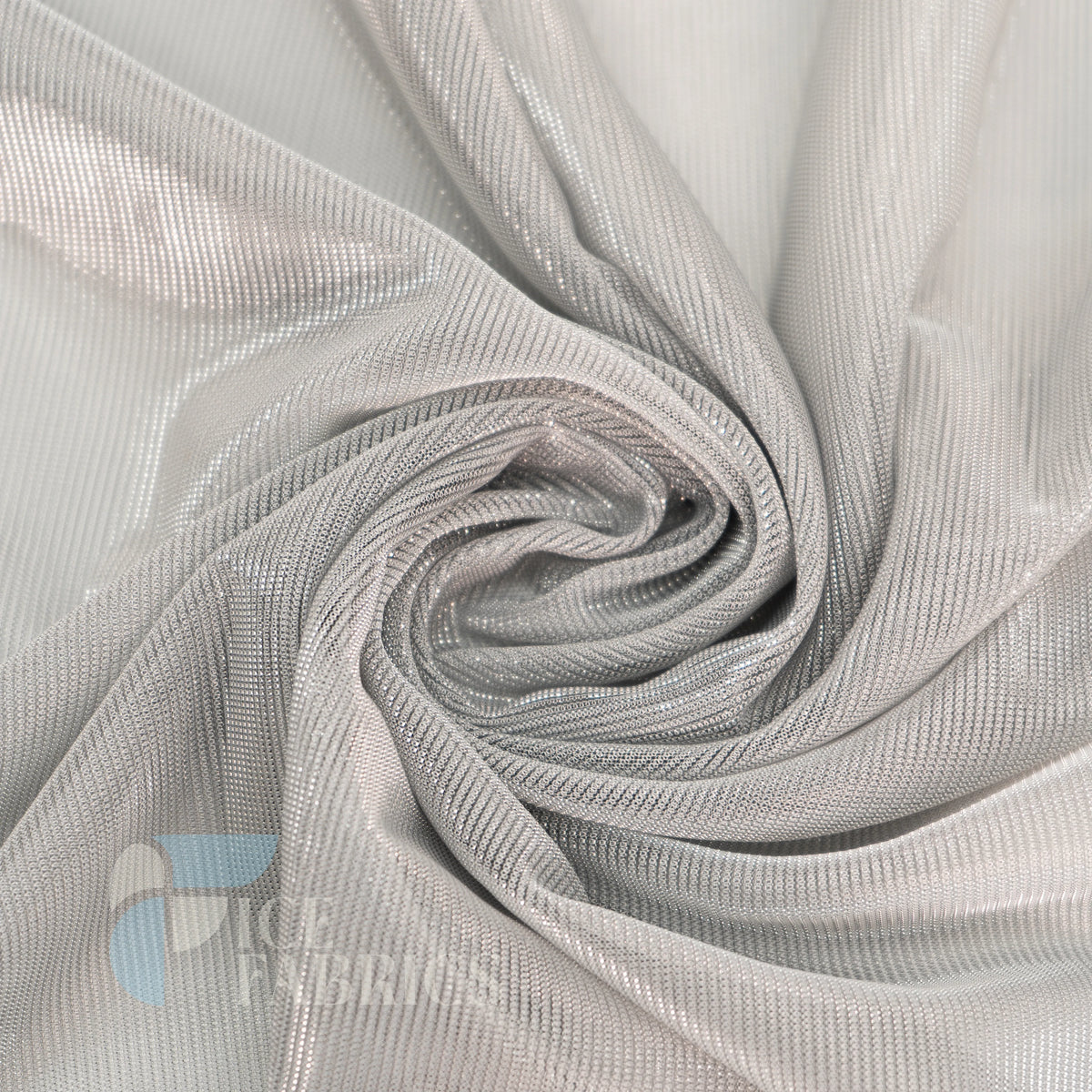 Shimmery Reflective Metallic Mesh Fabric