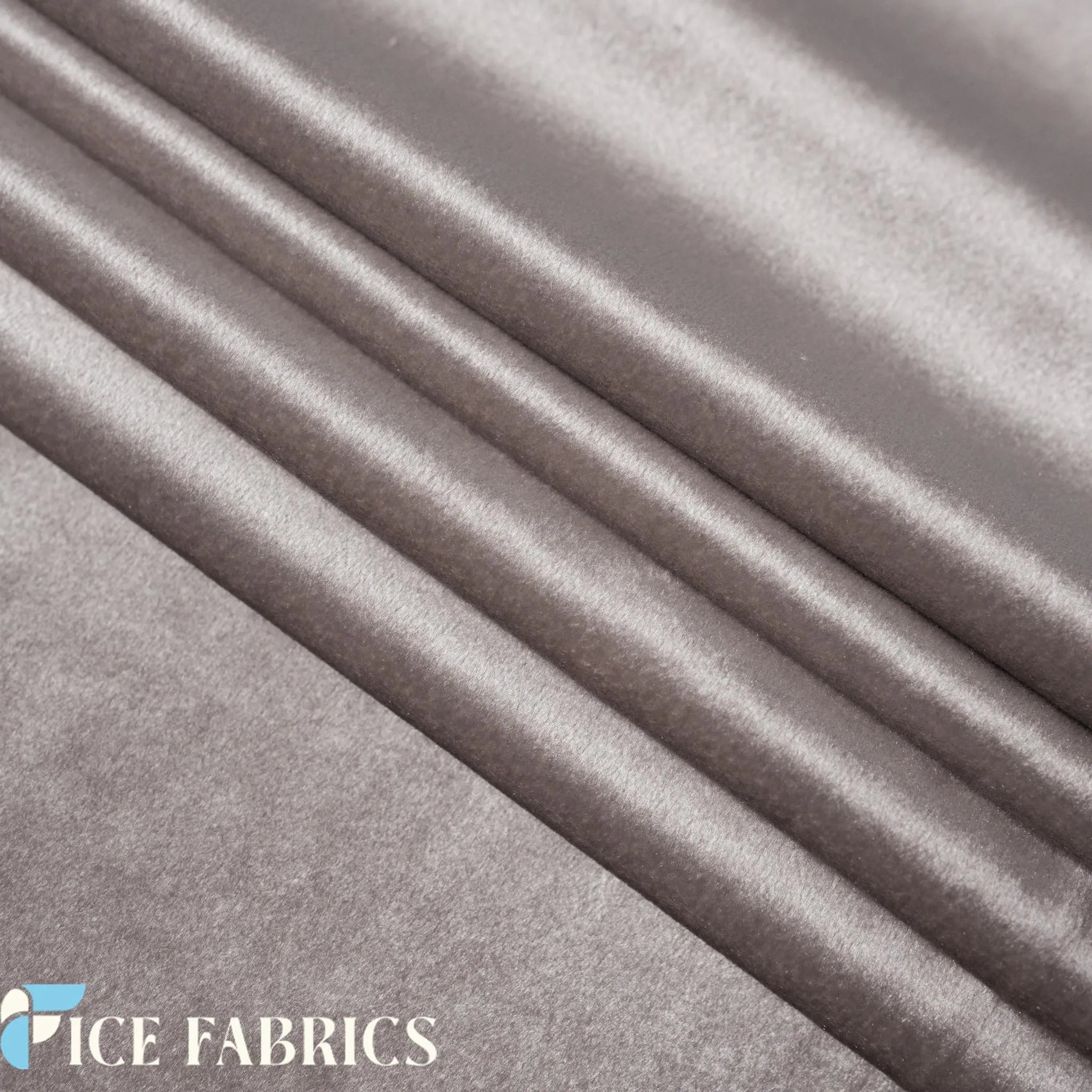 Silver Royal Soft Velvet Upholstery Fabric