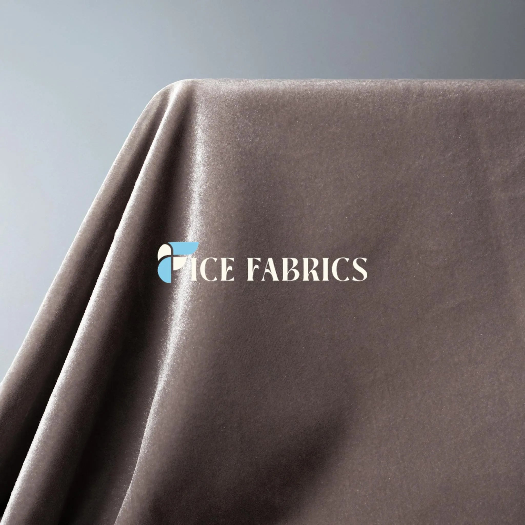 Silver Royal Soft Velvet Upholstery Fabric | VelvetRoyal