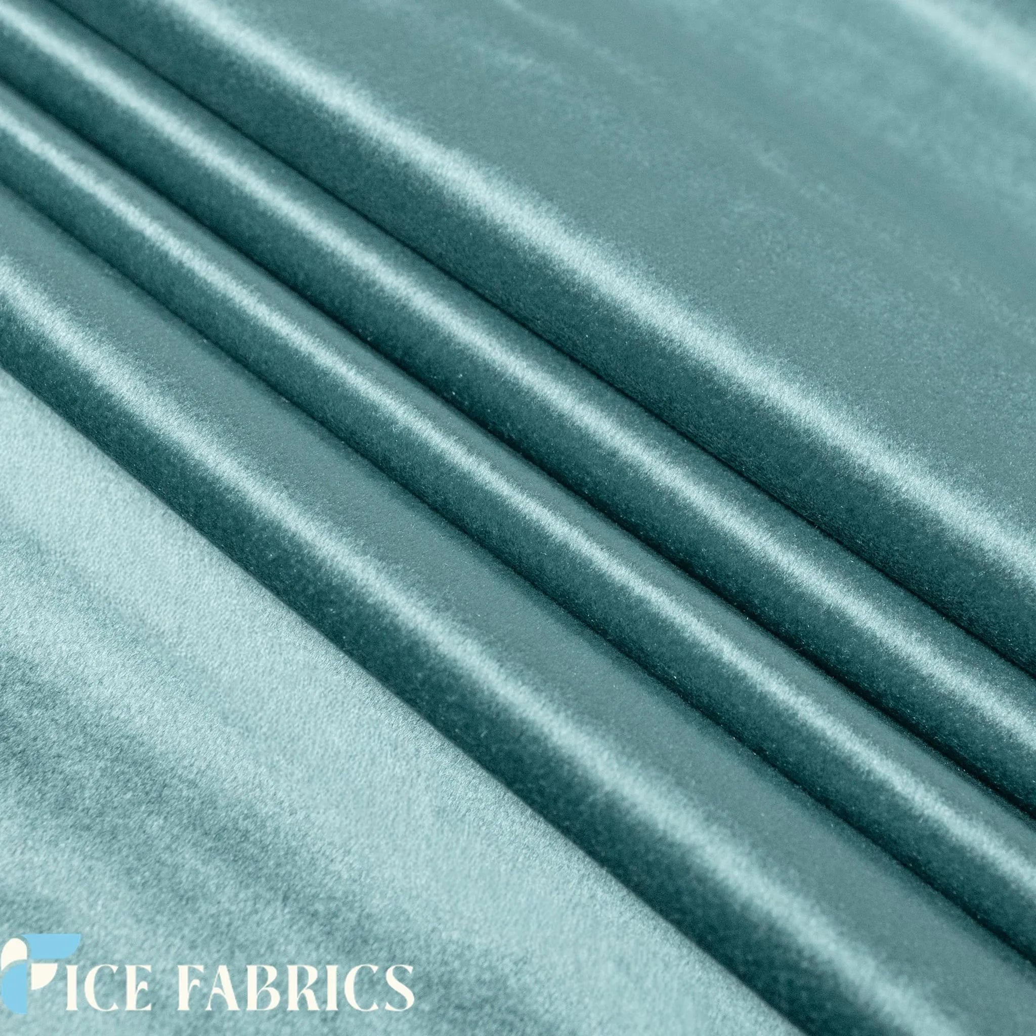 Slate Blue Velvet Upholstery Fabric