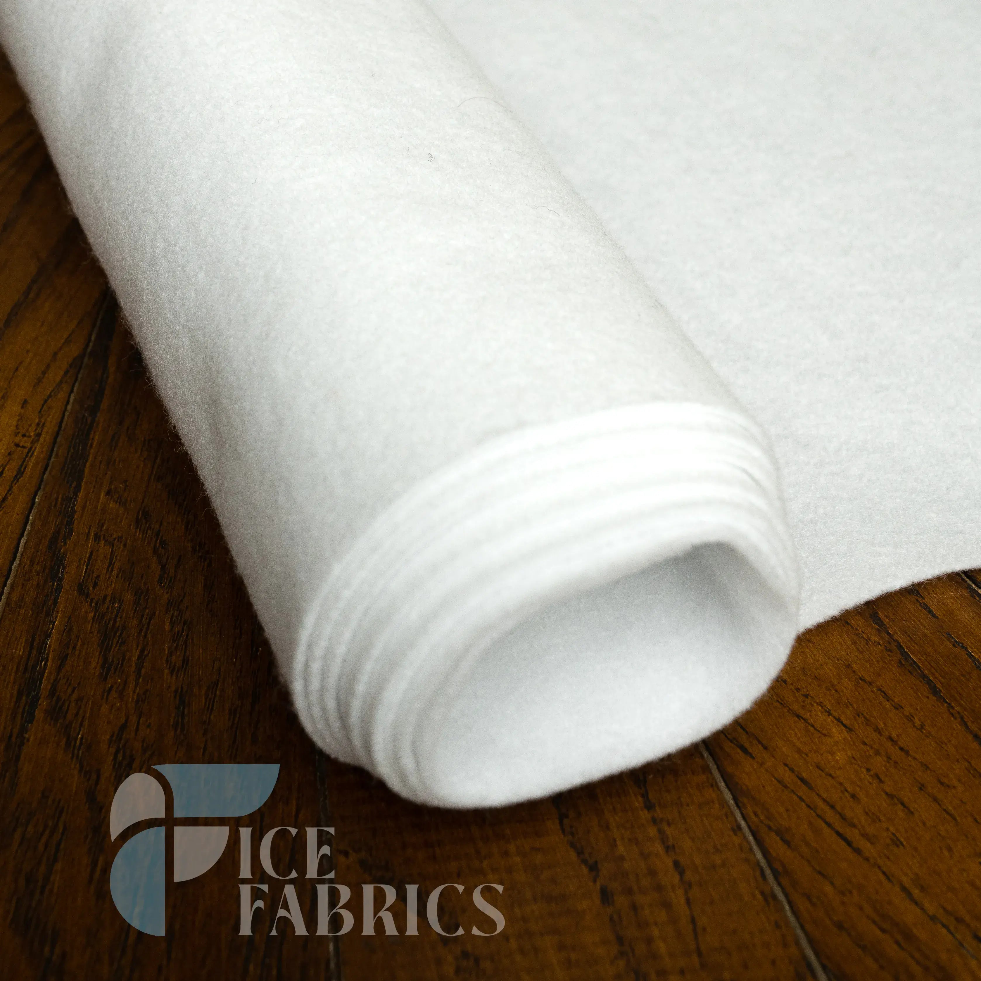 Snow White Acrylic Felt Fabric / 1.6mm Thick _ 72” Wide