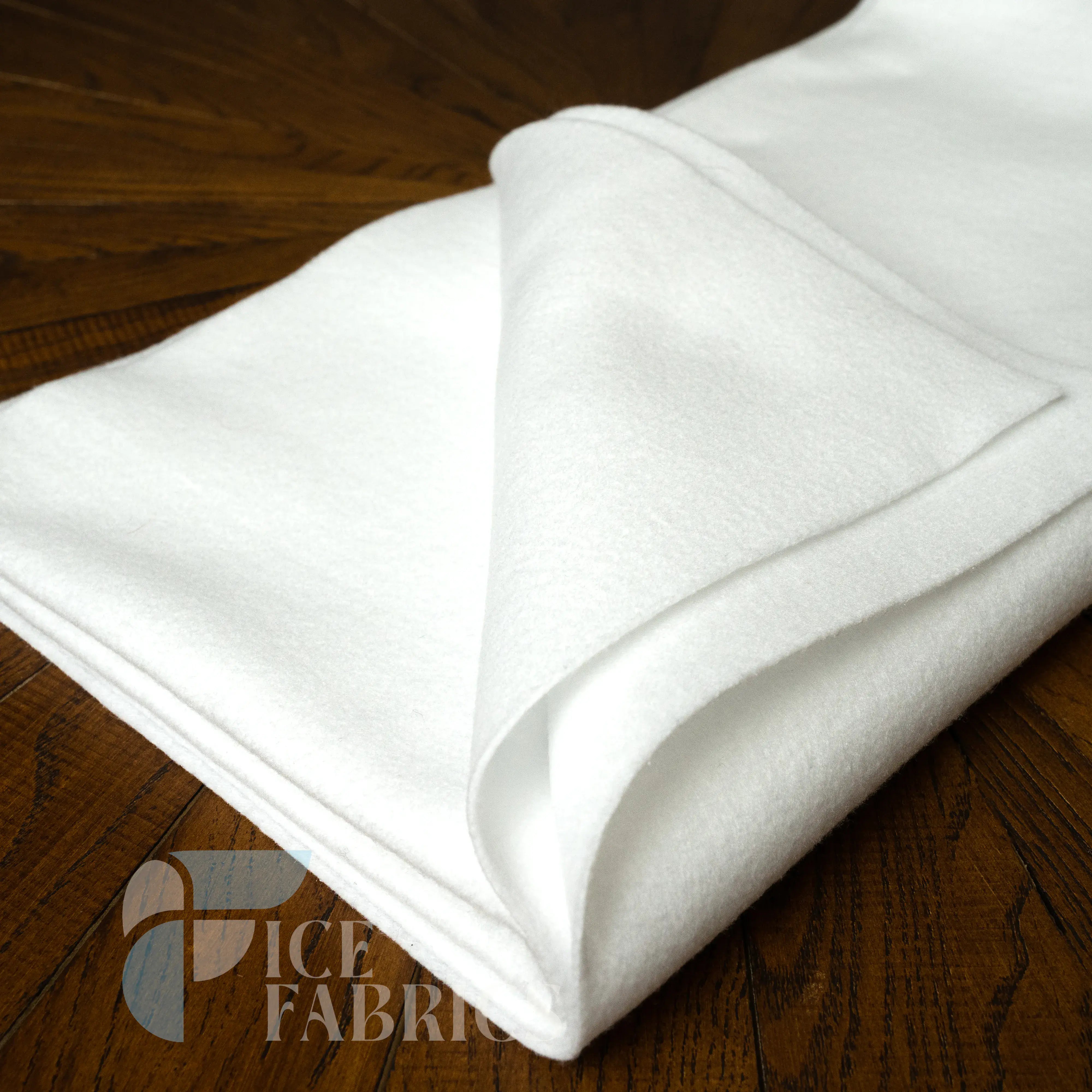 Snow White Acrylic Felt Fabric / 1.6mm Thick _ 72” Wide