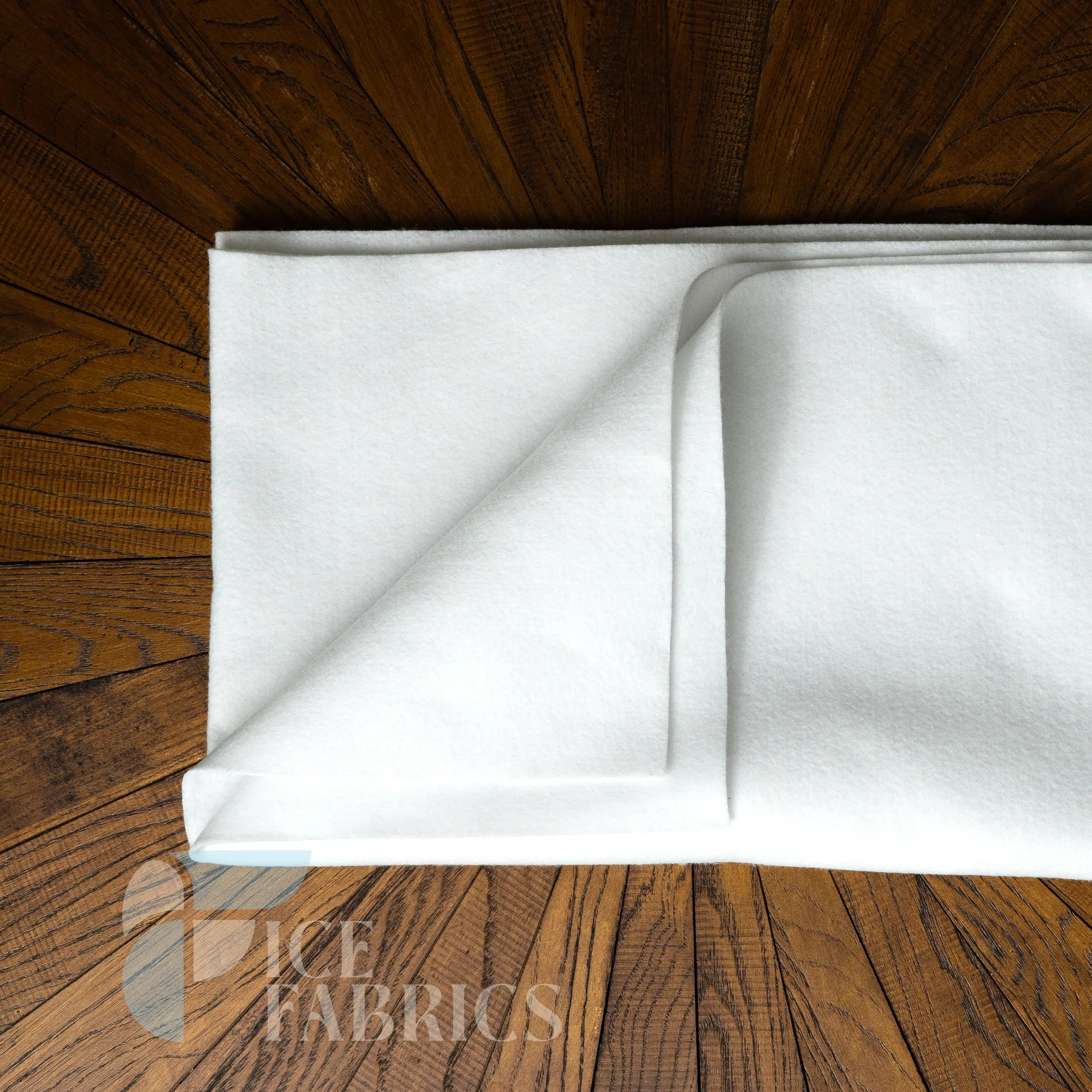 Snow White Acrylic Felt Fabric / 1.6mm Thick _ 72” Wide