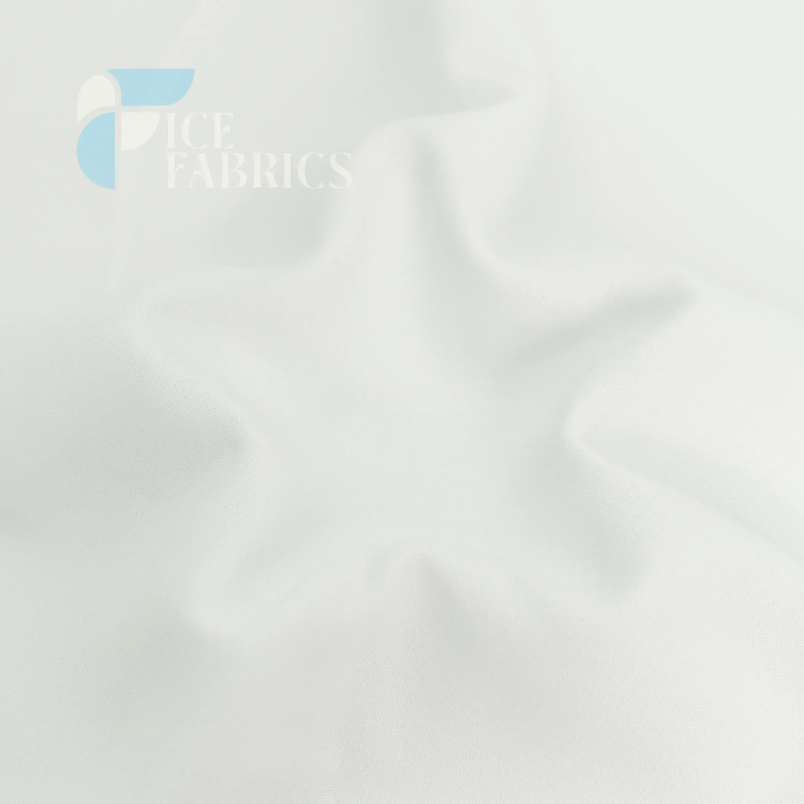 Snow White Solid Poly Poplin Fabric By The Yard