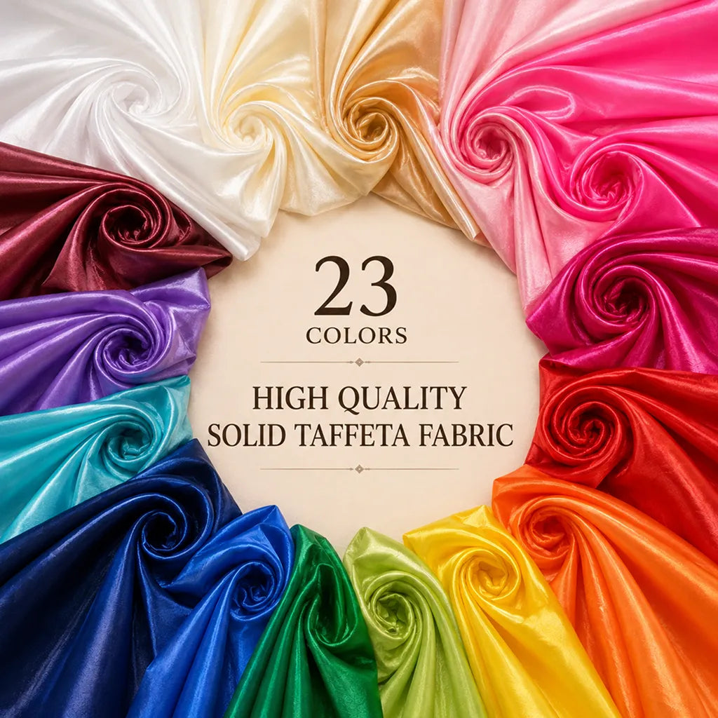 High Quality Solid Taffeta Fabric By The Yard