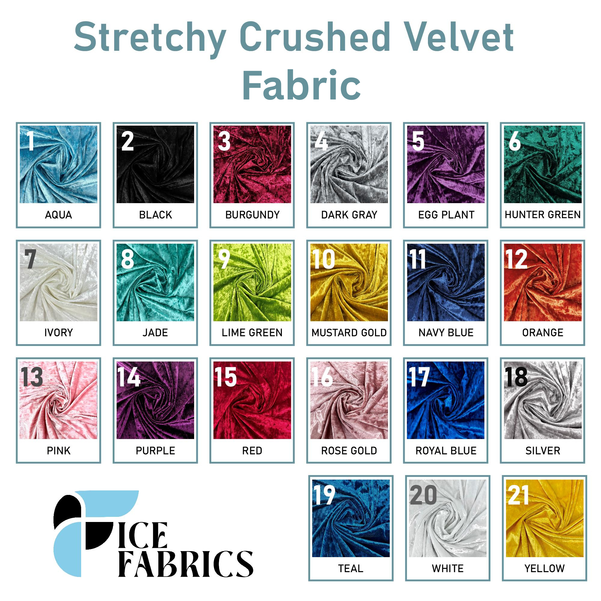 Stretch Crushed Velvet Fabric Wholesale By The Roll