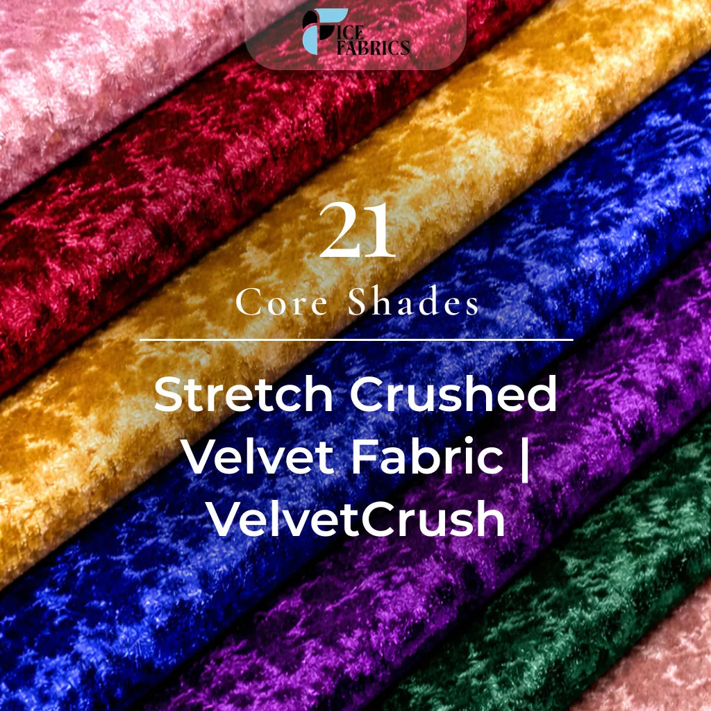 Stretch Crushed Velvet Fabric