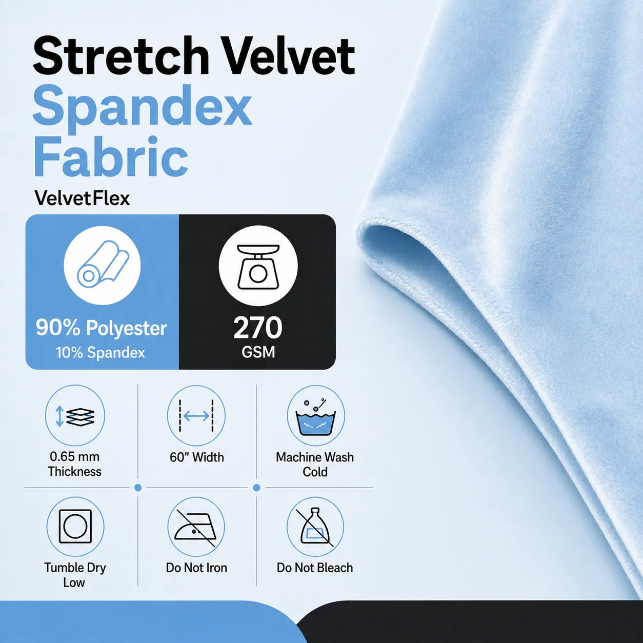 Luxury Stretch Velvet Fabric | VelvetFlex