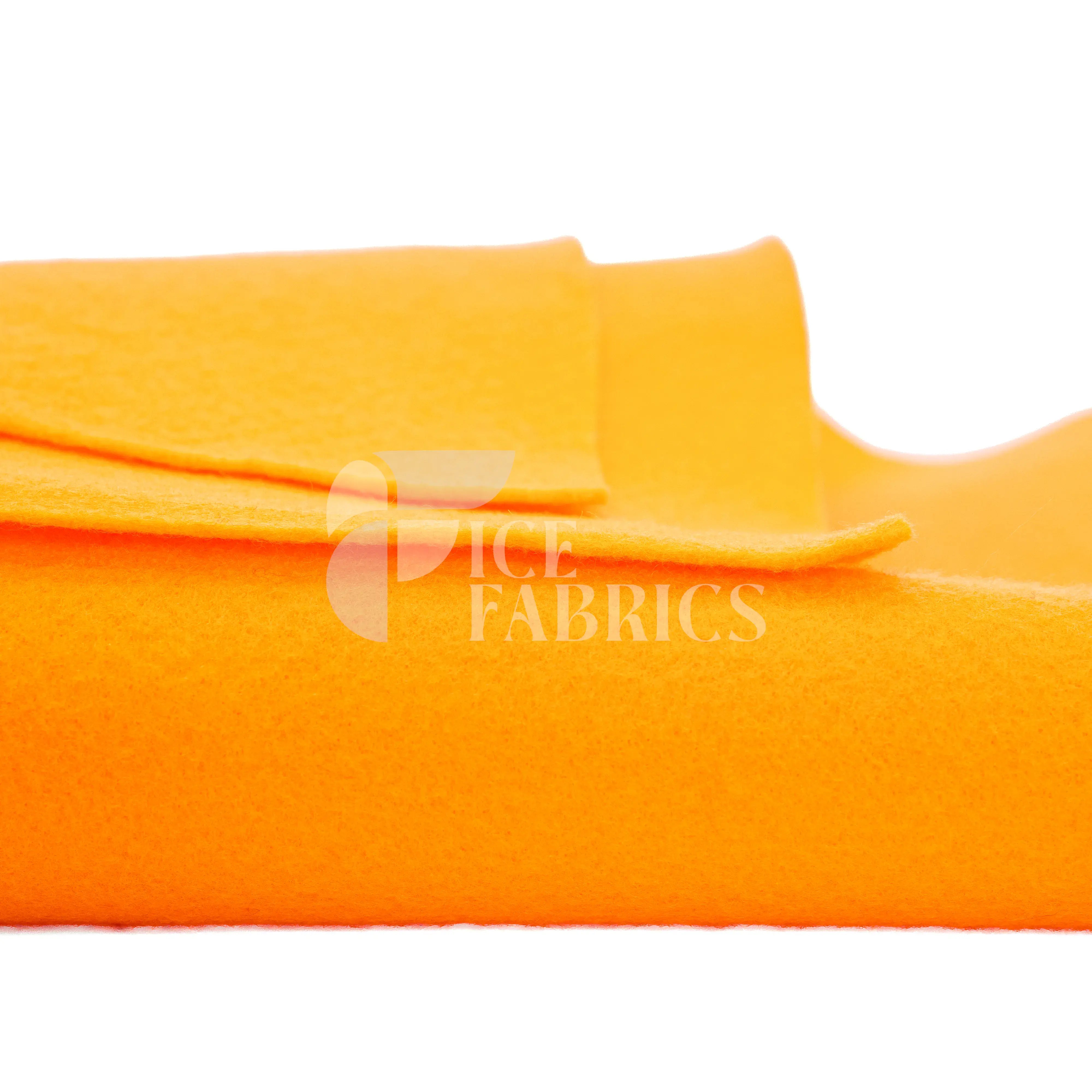 Tangerine Acrylic Felt Fabric / 1.6mm Thick _ 72” Wide ICE FABRICS By The Yard