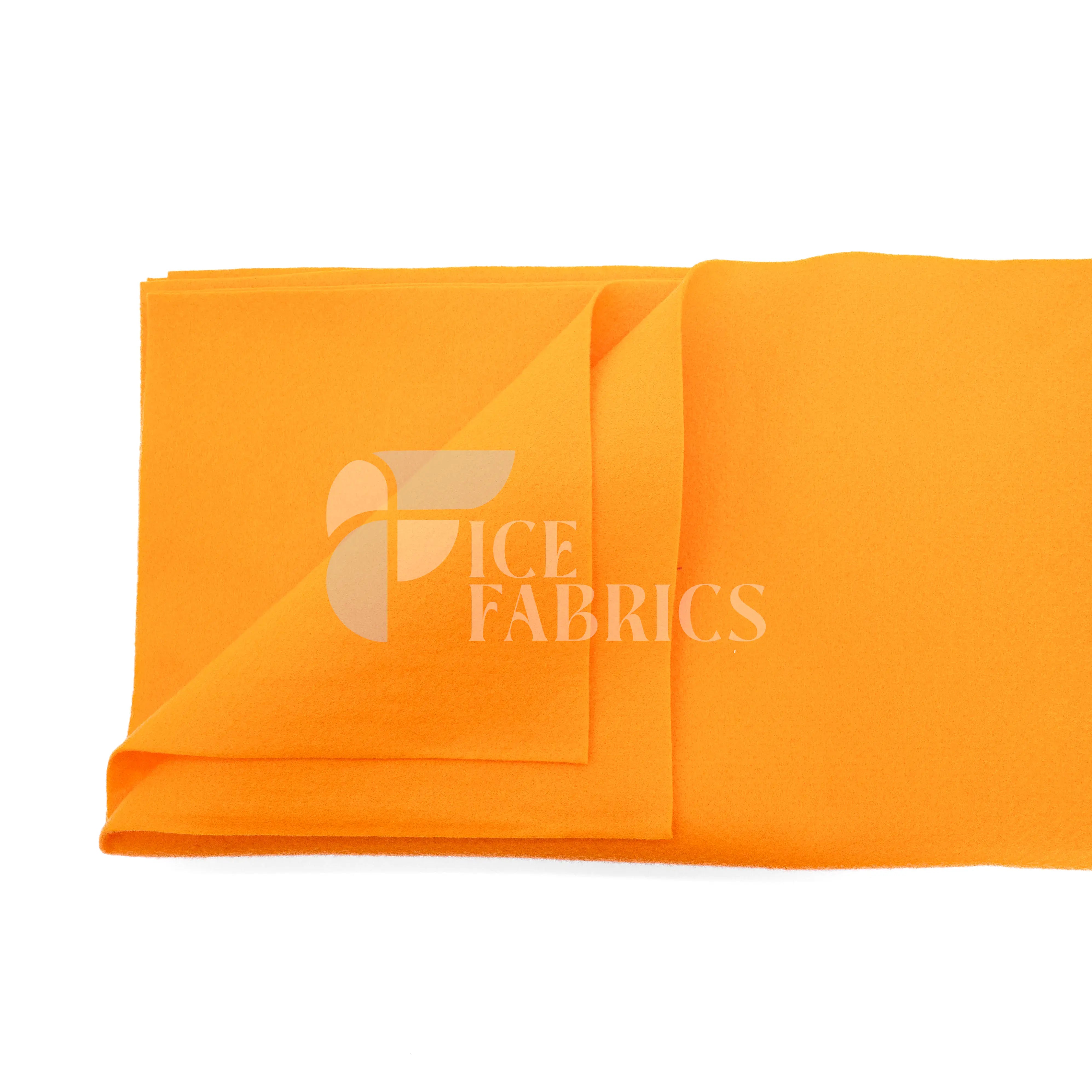 Tangerine Acrylic Felt Fabric / 1.6mm Thick _ 72” Wide ICE FABRICS By The Yard