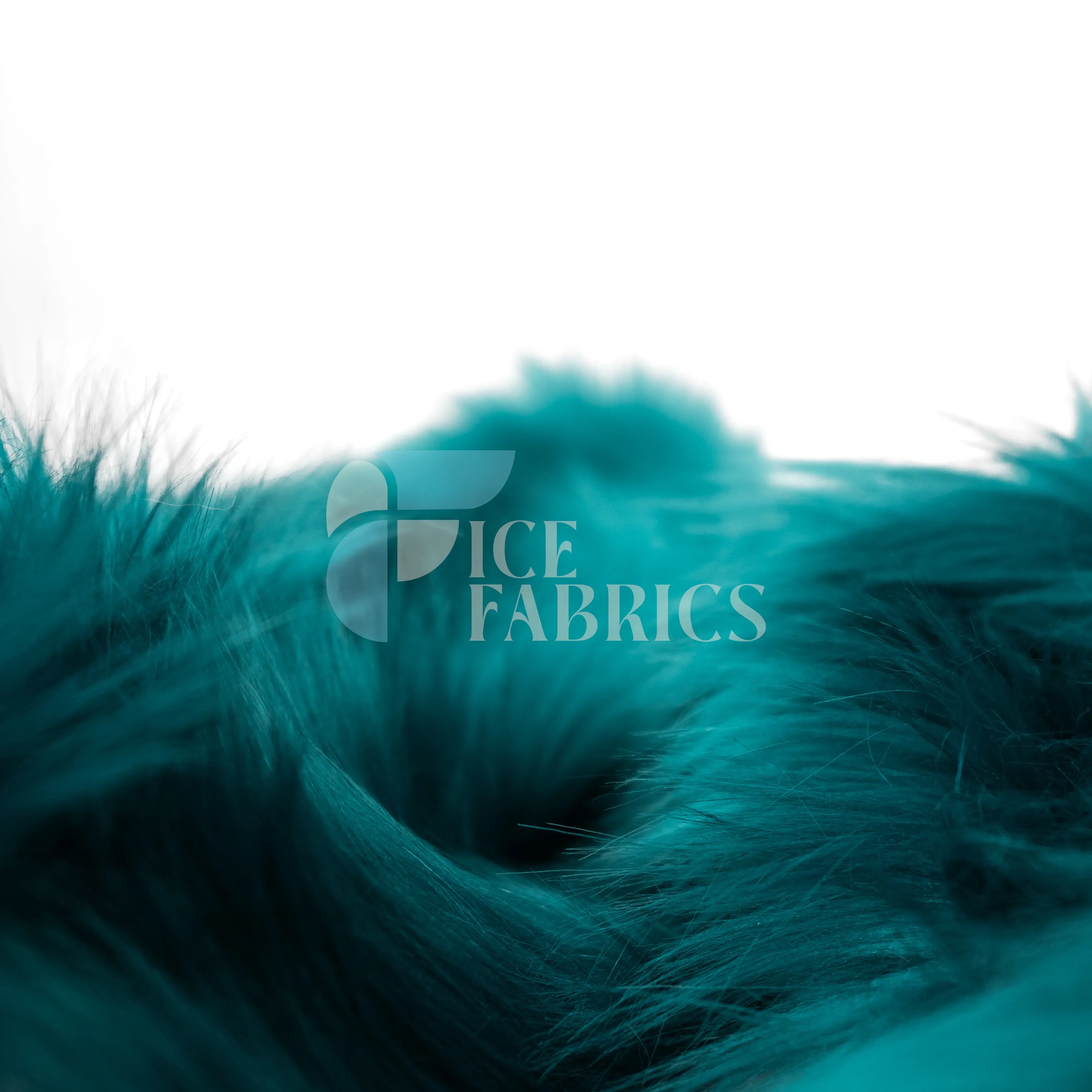 Teal Shaggy Mohair Faux Fur Fabric By The Roll | LuxeShag Fur