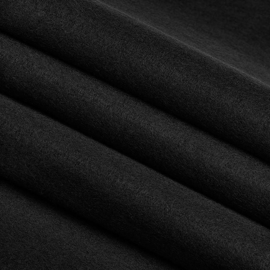72" Wide 1.6 mm Thick Acrylic Black Felt Fabric By The YardICE FABRICSICE FABRICSPer Yard1.6mm Thick72" Wide 1.6 mm Thick Acrylic Black Felt Fabric By The Yard ICE FABRICS