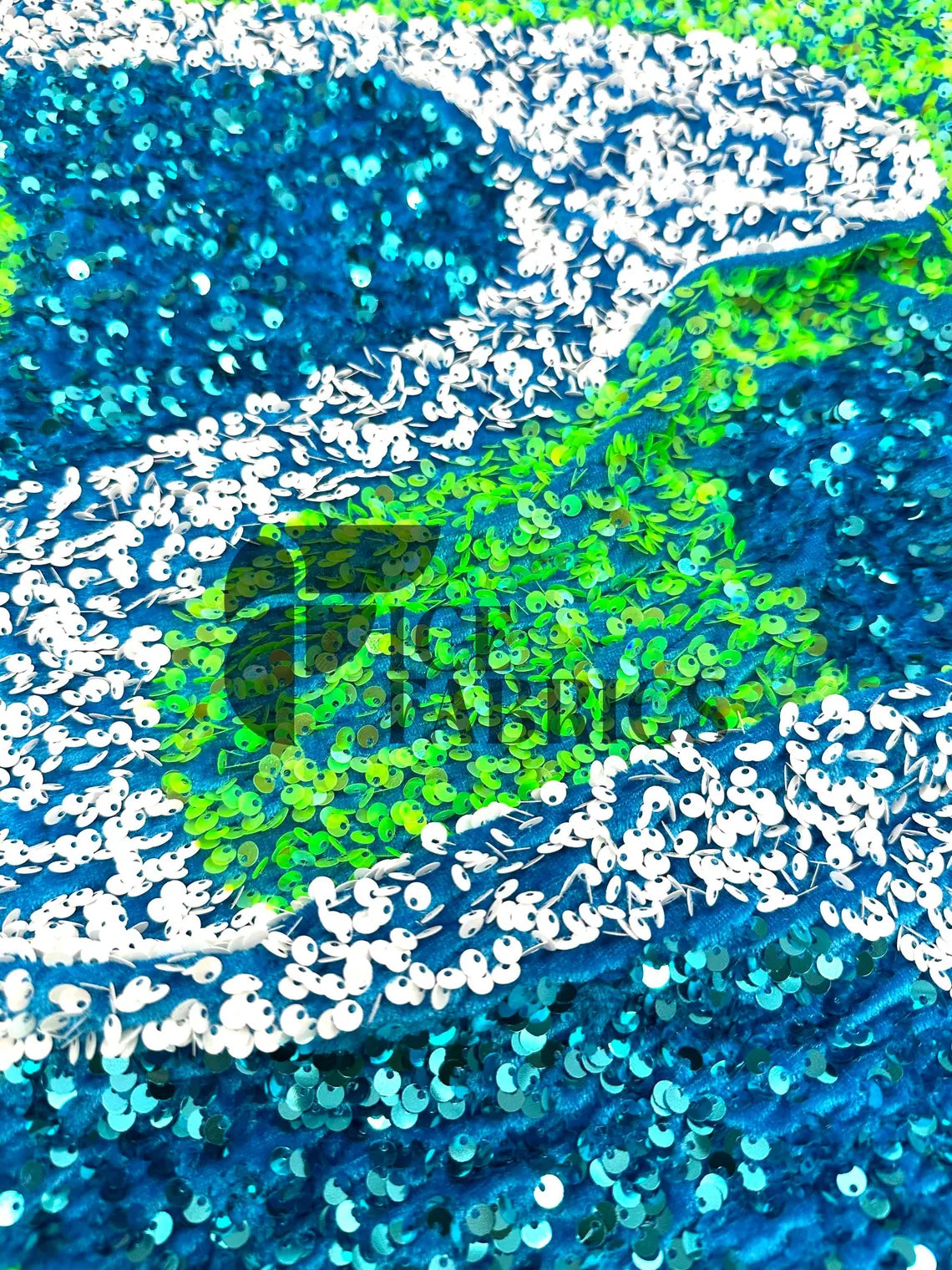 Velvet sequin material