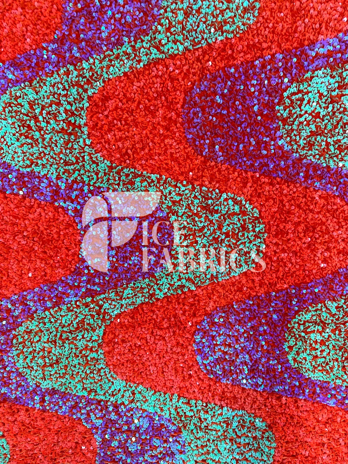 Stretch Velvet Sequin Fabric