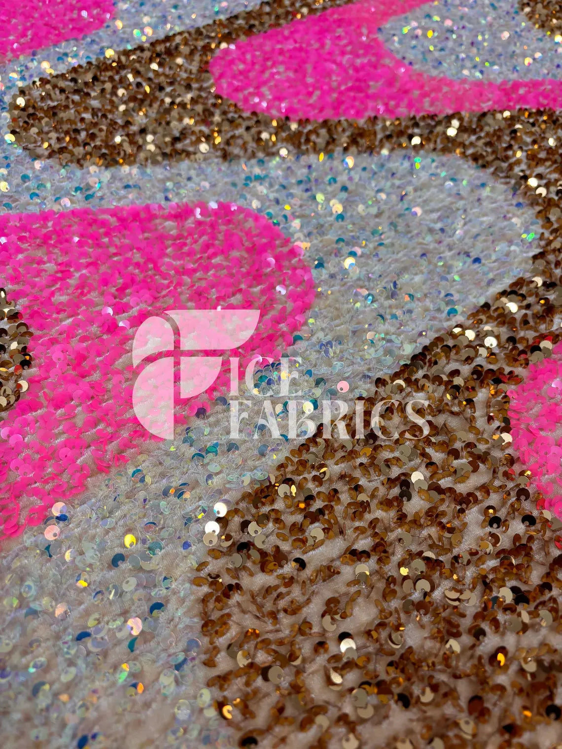 Velvet sequin material