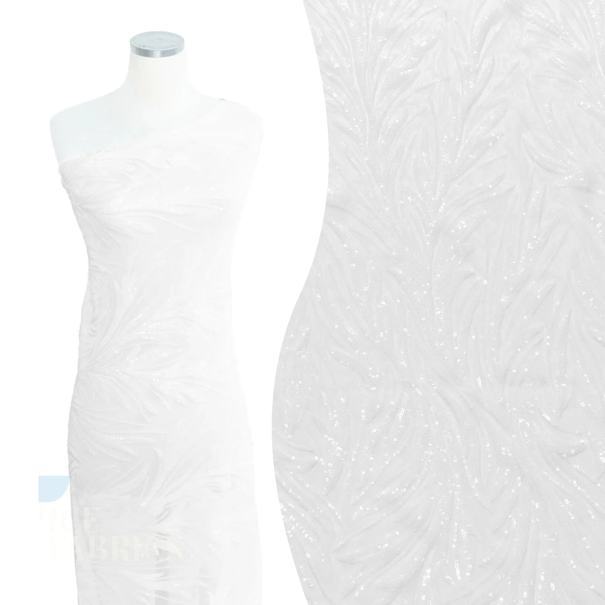 Flame 4 Way Stretch Sequin Spandex Fabric