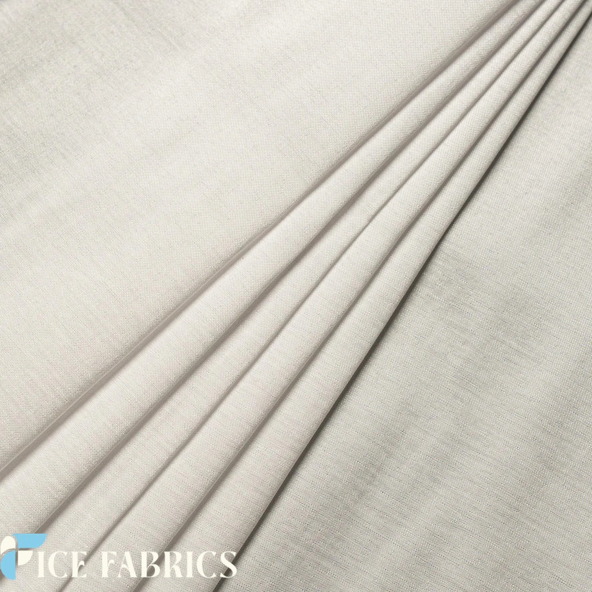 White Stretch Nylon Spandex Taffeta Fabric By the Yard