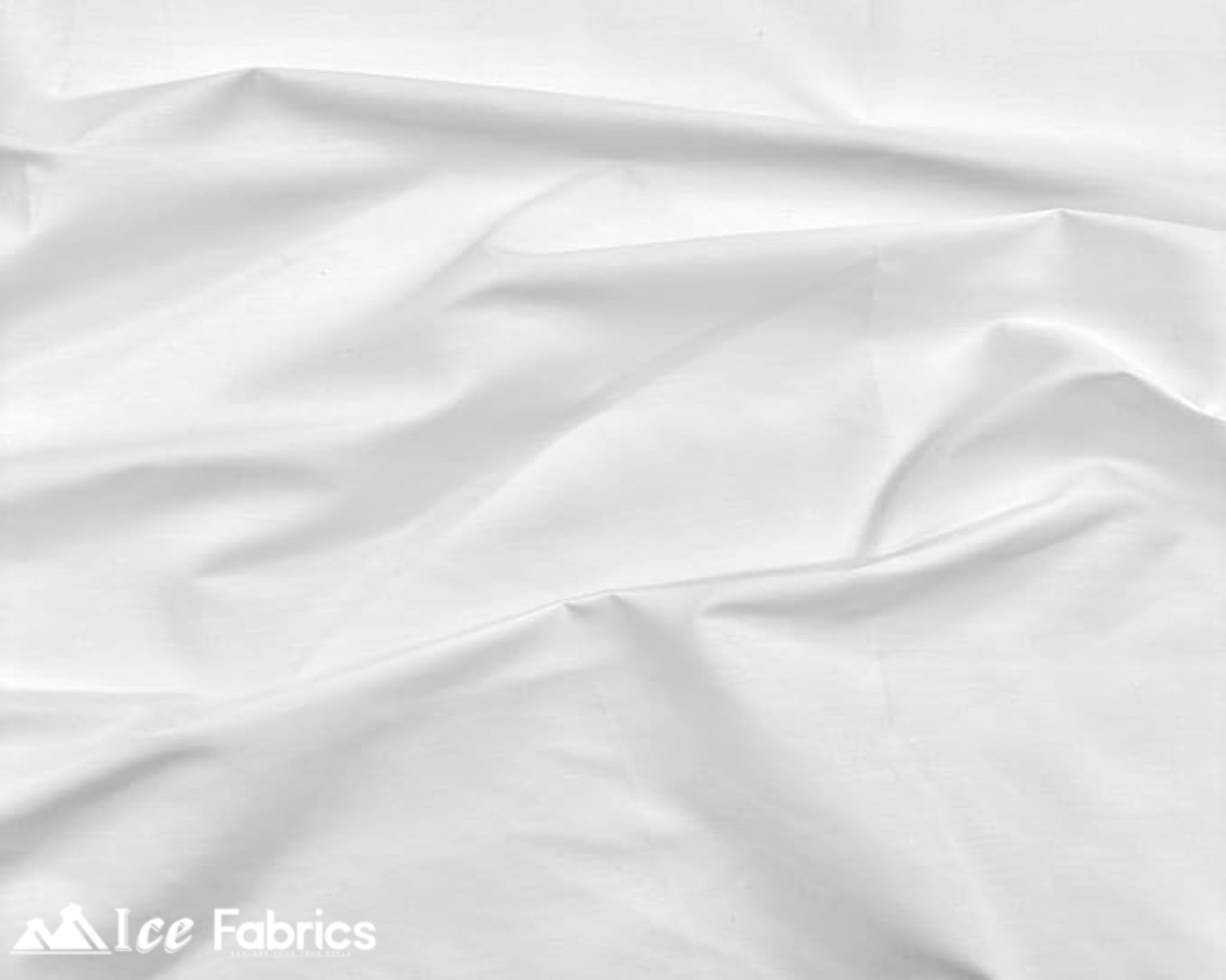 White Broadcloth Polyester Cotton Fabric | Poly Cotton Fabric
