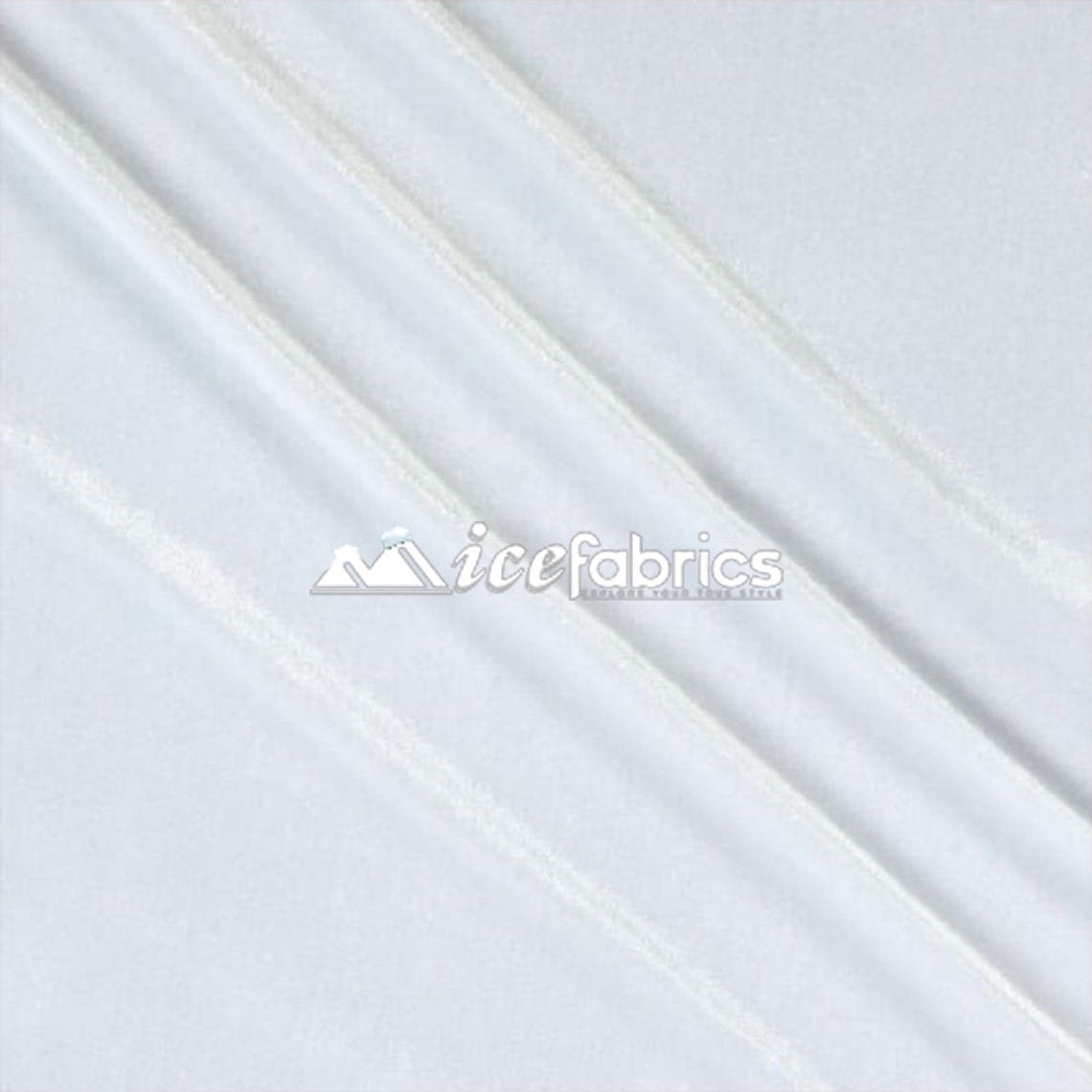 White Stretch Velvet Upholstery Fabric By The Roll (20 yards) Wholesale Fabric