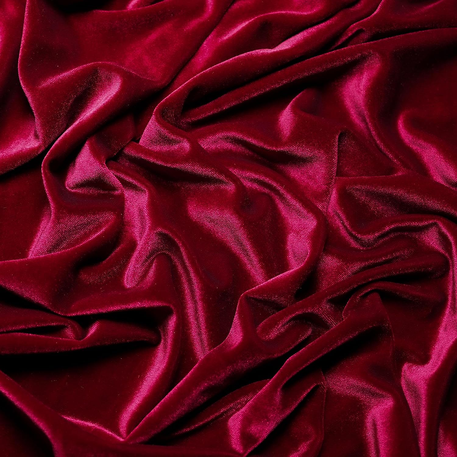 Ice Fabrics Stretch Velvet Fabric Soft and Smooth ICE FABRICS Wine Red