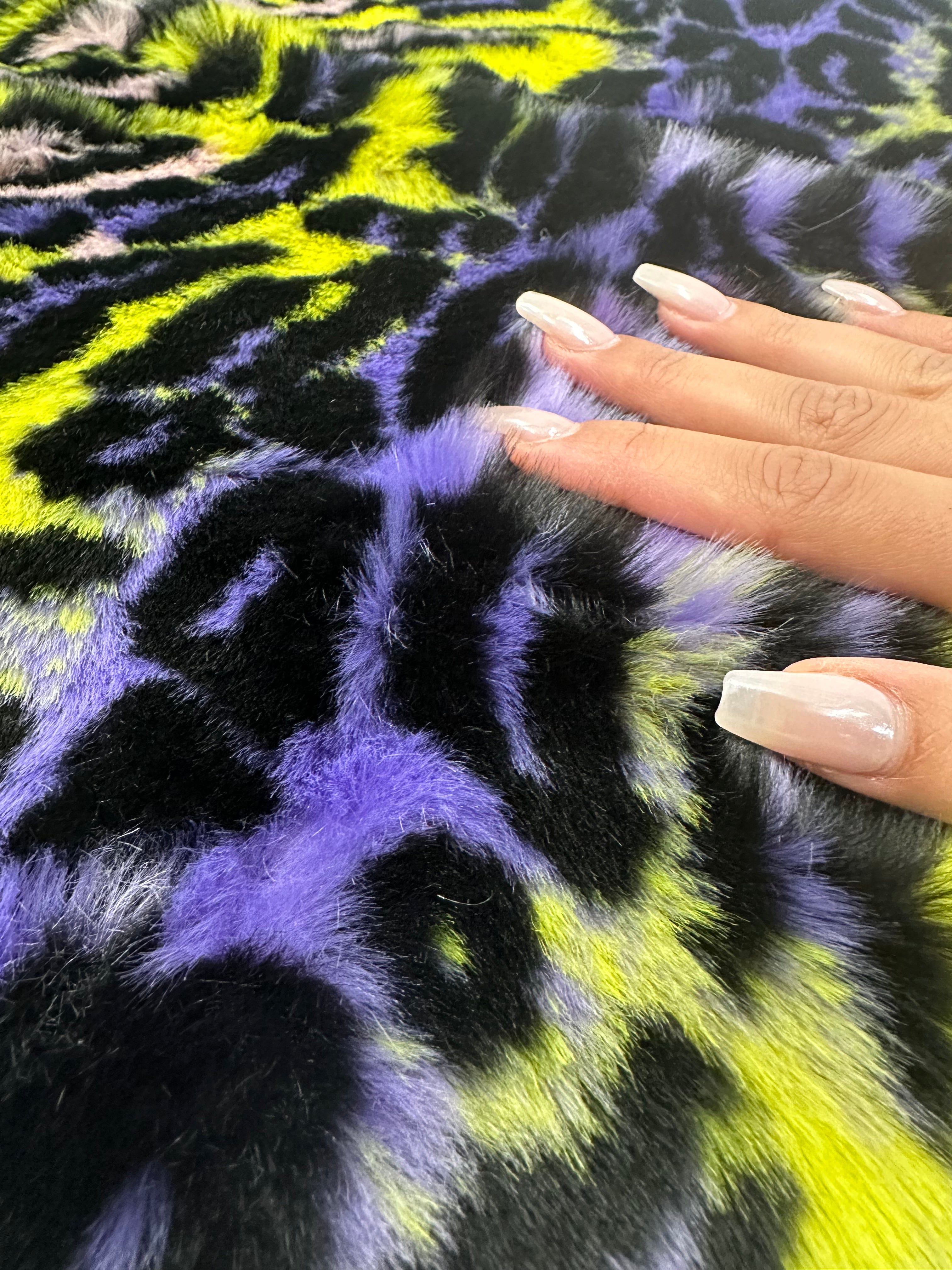 Leopard Short Pile Faux Fur Fabric