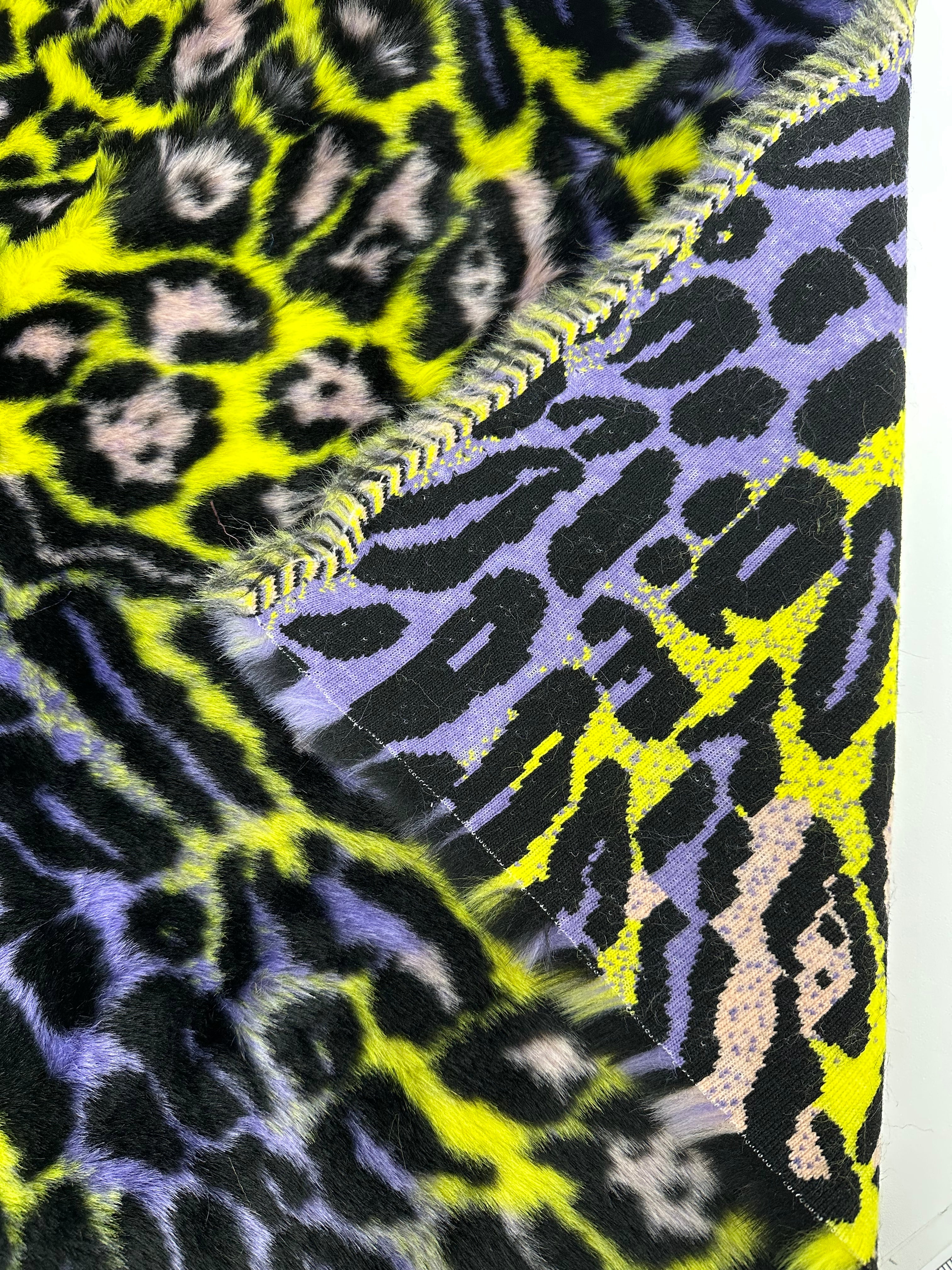 Leopard Short Pile Faux Fur Fabric