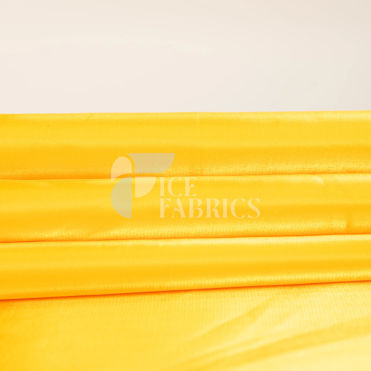Yellow Silky Satin Fabric