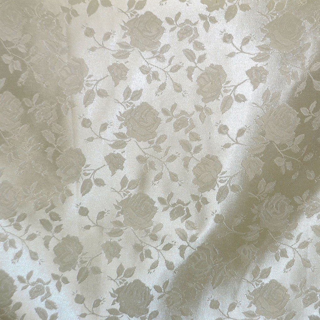 Floral Brocade Jacquard Satin Fabric / Floral FabricSatin FabricICE FABRICSICE FABRICSChampagneBy The YardFloral Brocade Jacquard Satin Fabric / Floral Fabric ICE FABRICS Champagne