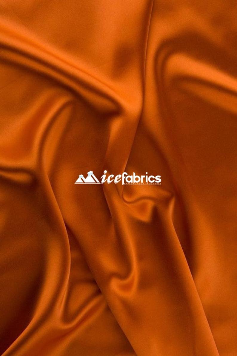 5% Stretch Satin Fabric Spandex Fabric BTY (Rust)Spandex FabricICEFABRICICE FABRICSRust15% Stretch Satin Fabric Spandex Fabric BTY (Rust) ICEFABRIC