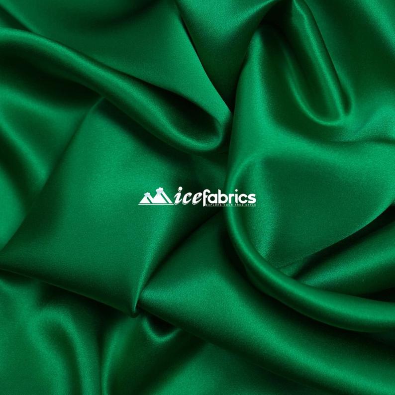 5% Stretch Satin Fabric Spandex Fabric BTY (Kelly Green)Spandex FabricICEFABRICICE FABRICSKelly Green15% Stretch Satin Fabric Spandex Fabric BTY (Kelly Green) ICEFABRIC