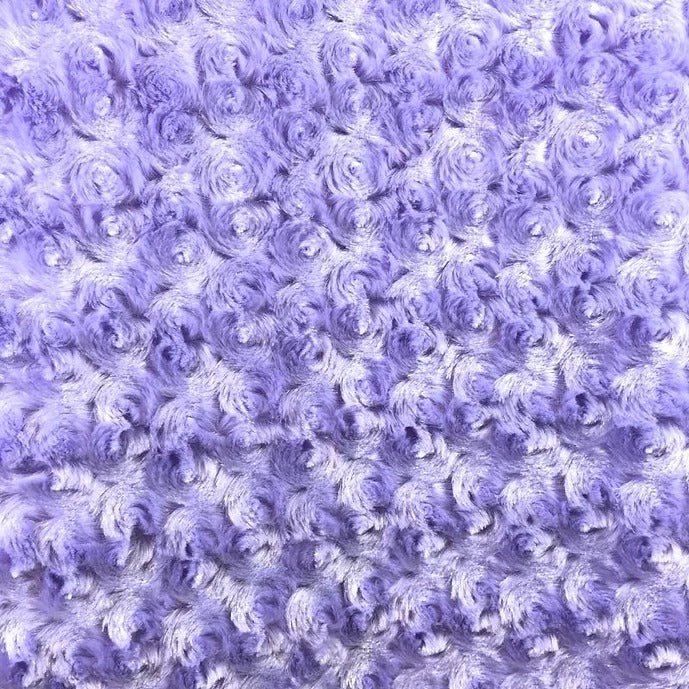 Lavender Rosebud Minky Fabric by the Yard