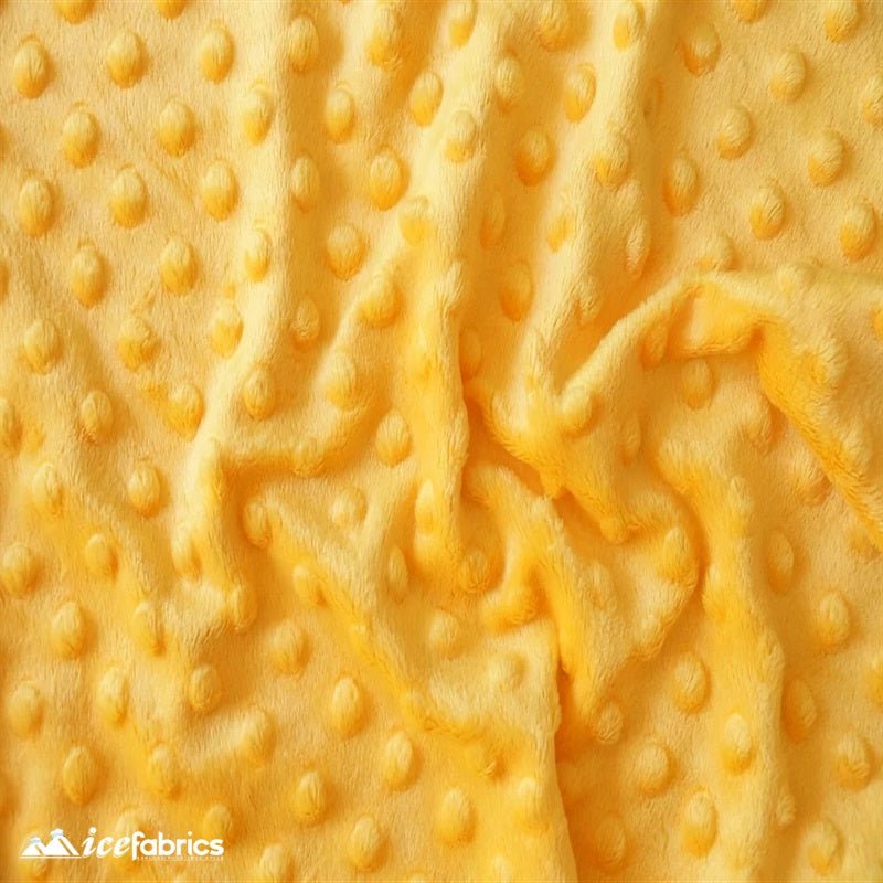 Mango Dimple Minky Dot Fabric By The Yard | CloudPop