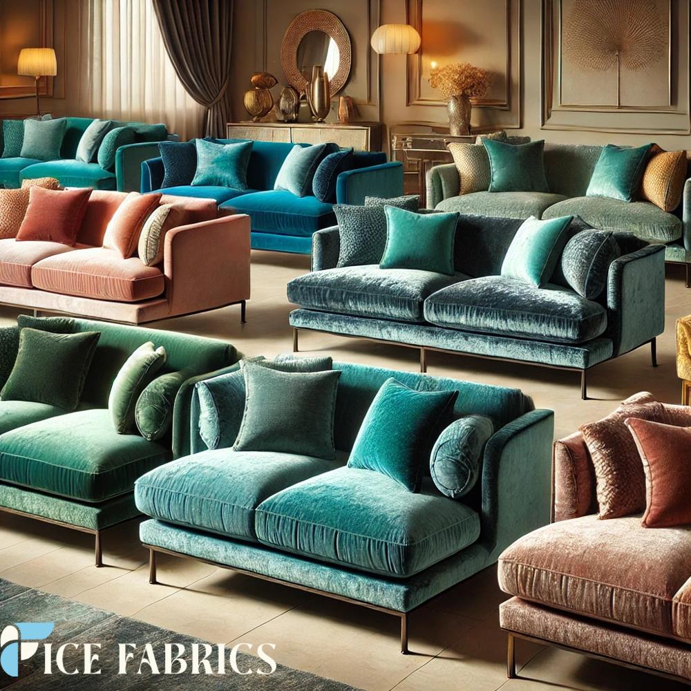 Stretch Crushed Velvet Fabric Wholesale By The Roll for Sofas