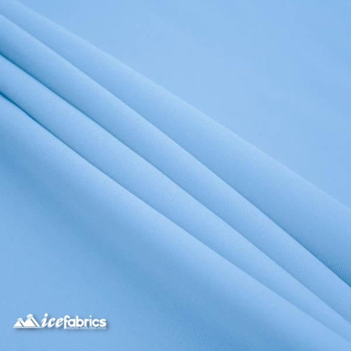 Baby Blue Solid Poly Poplin Upholstery Fabric By The Yard