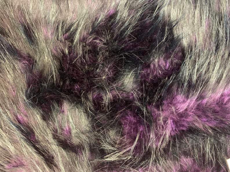 Luxury Husky Faux Fur Fabric By The Yard | Faux Fur MaterialICE FABRICSICE FABRICSPlum BlackBy The Yard (60 inches Wide)Luxury Husky Faux Fur Fabric By The Yard | Faux Fur Material ICE FABRICS Plum Black