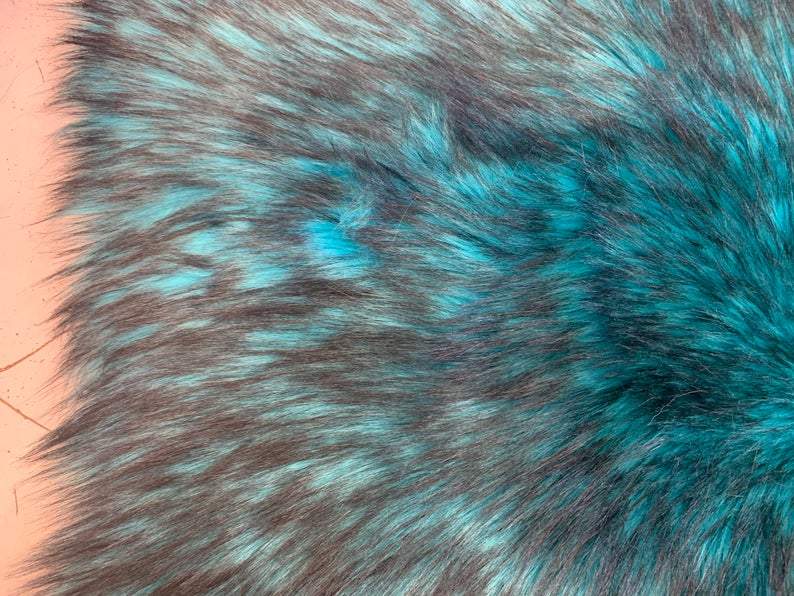 Luxury Husky Faux Fur Fabric By The Yard | Faux Fur MaterialICE FABRICSICE FABRICSTurquoiseBy The Yard (60 inches Wide)Luxury Husky Faux Fur Fabric By The Yard | Faux Fur Material ICE FABRICS Turquoise